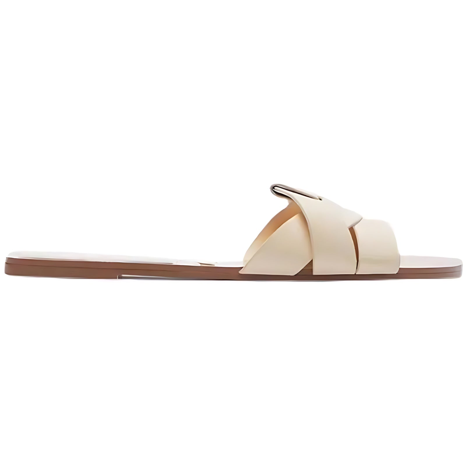 Allison – Crossover Strap Flat Slide Sandals