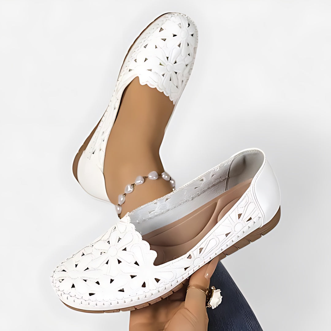 Allison – Perforated Slip On Flats