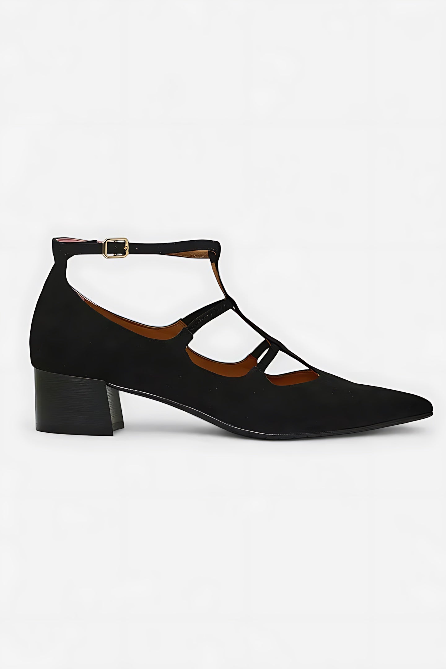 Amara – Crisscross Pointed Toe Kitten Heels