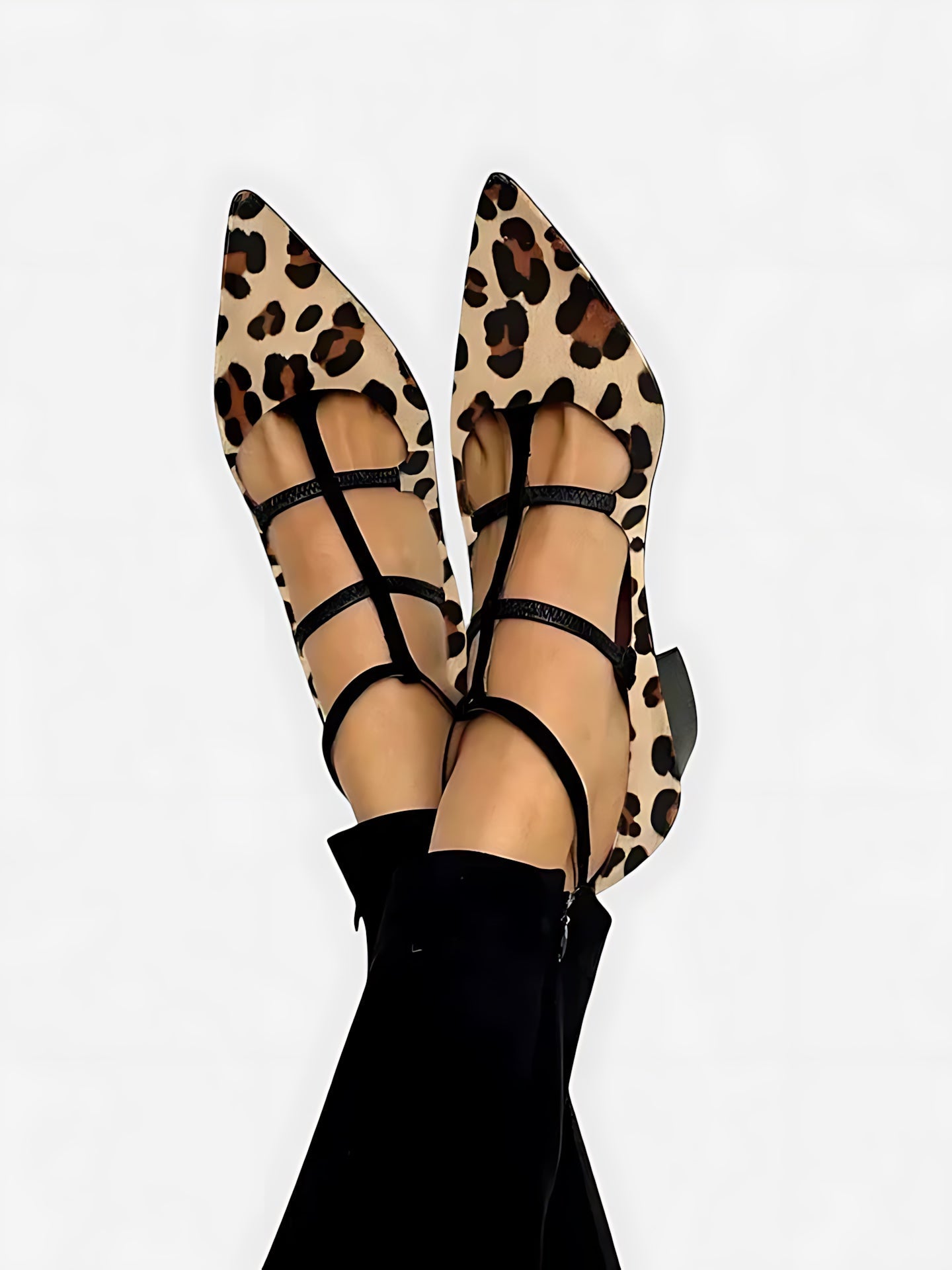 Amara – Crisscross Pointed Toe Kitten Heels