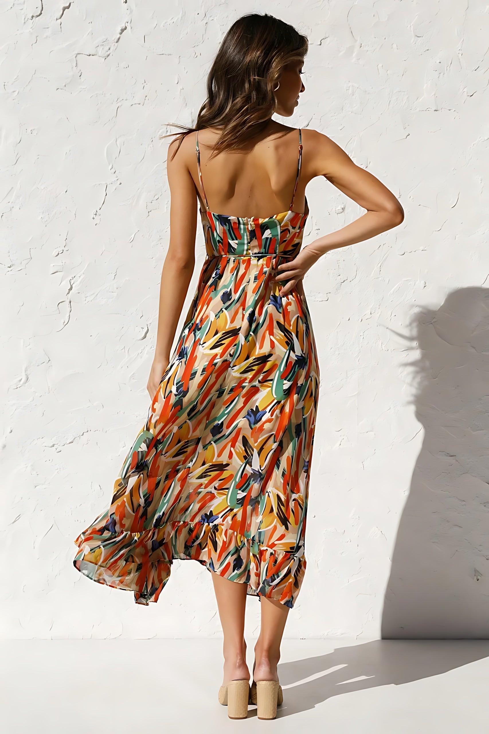 Amara – Floral Smocked Tiered Summer Midi Dress