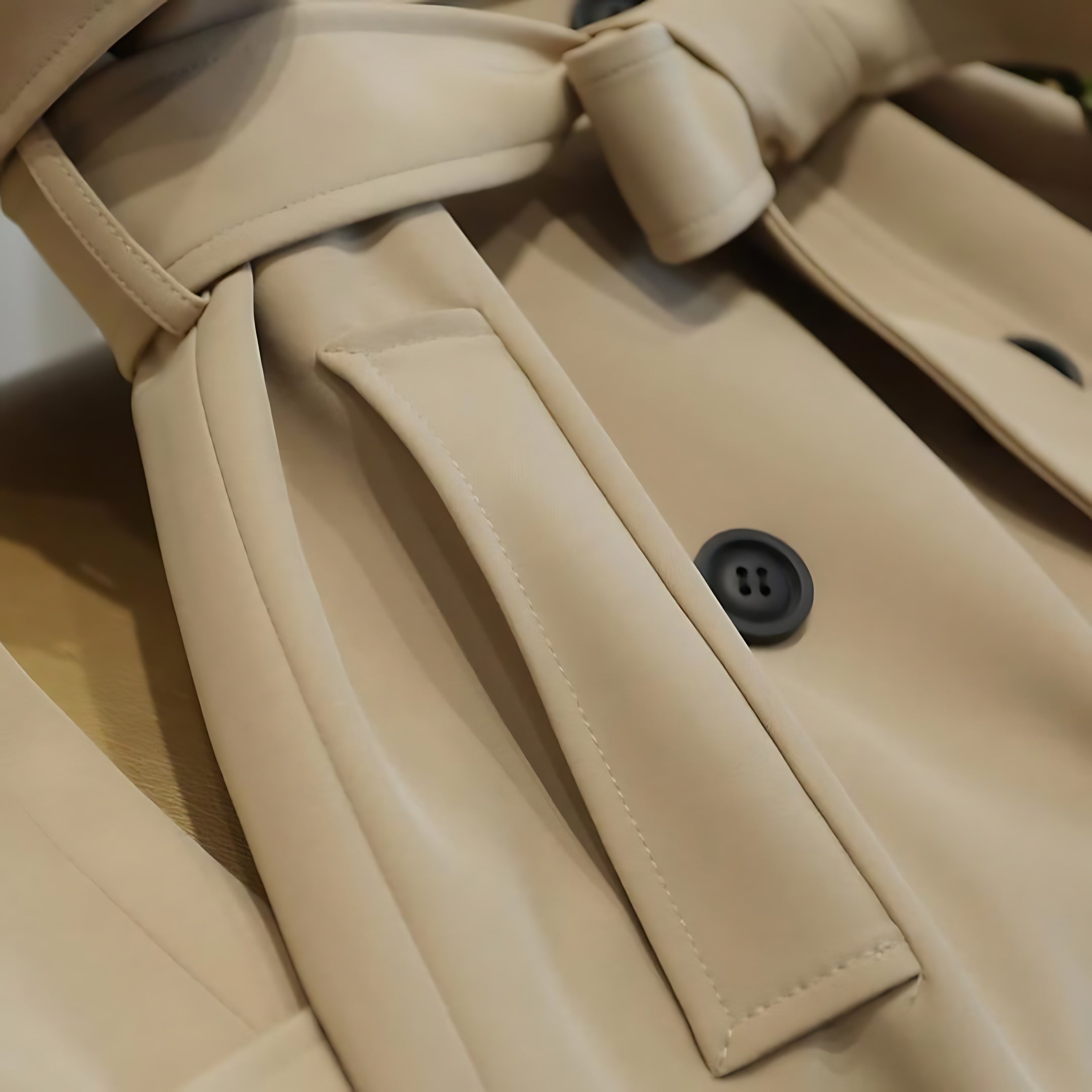 Amaya – Double Breasted Longline Trench Coat