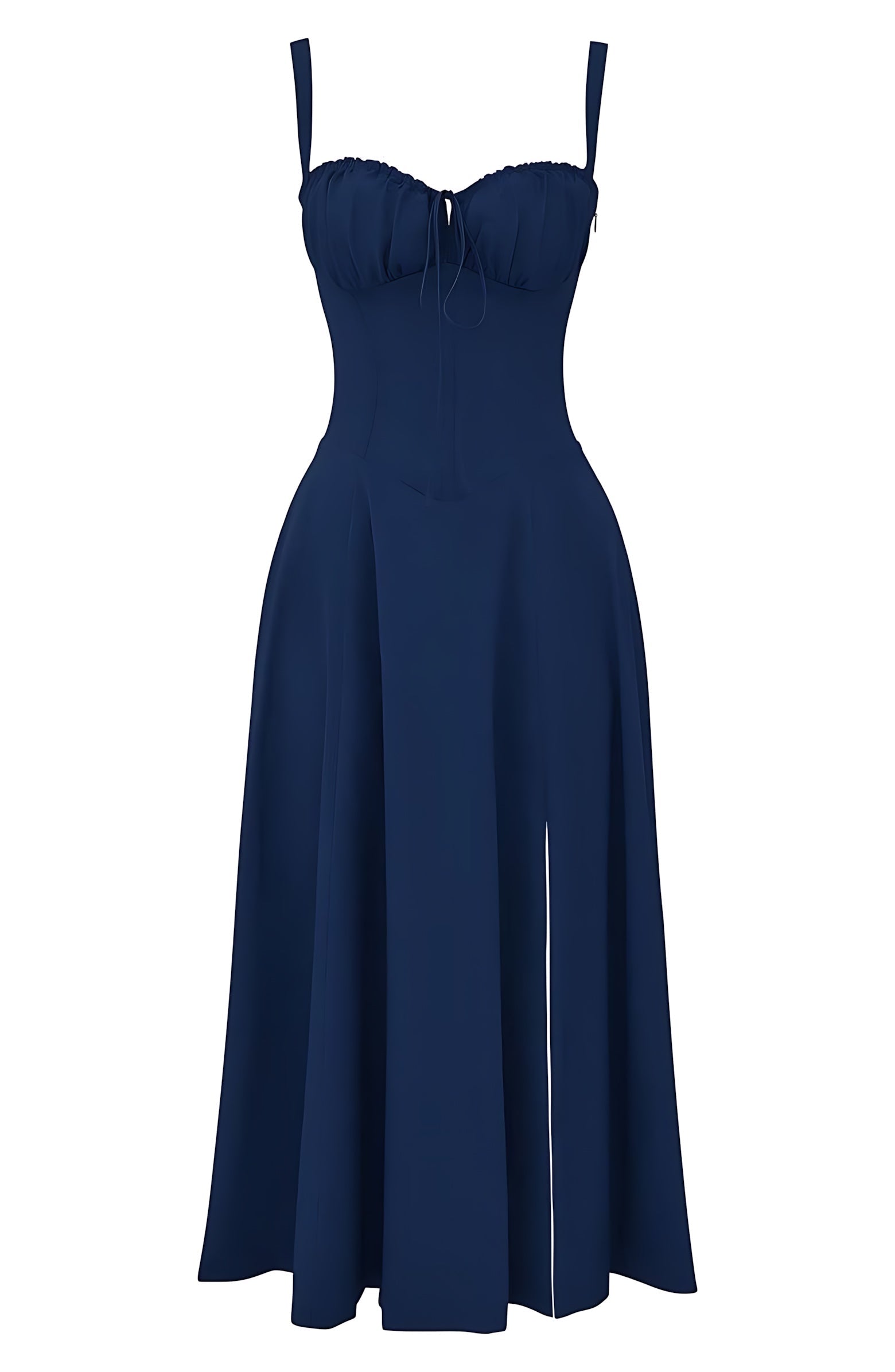 Amber – Floral Corset Sweetheart Cocktail Midi Dress