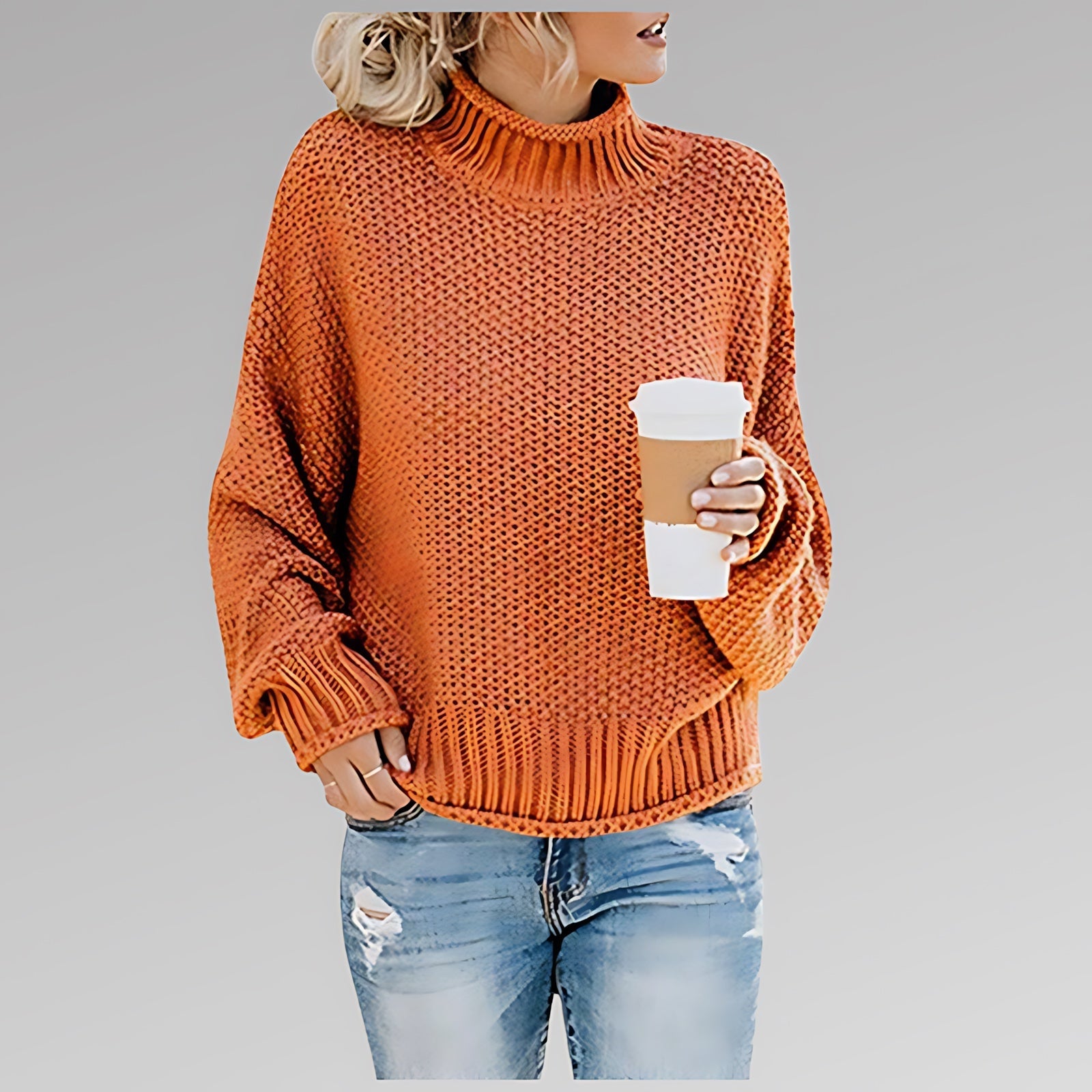 Annie – Chunky Knit Turtleneck Sweater