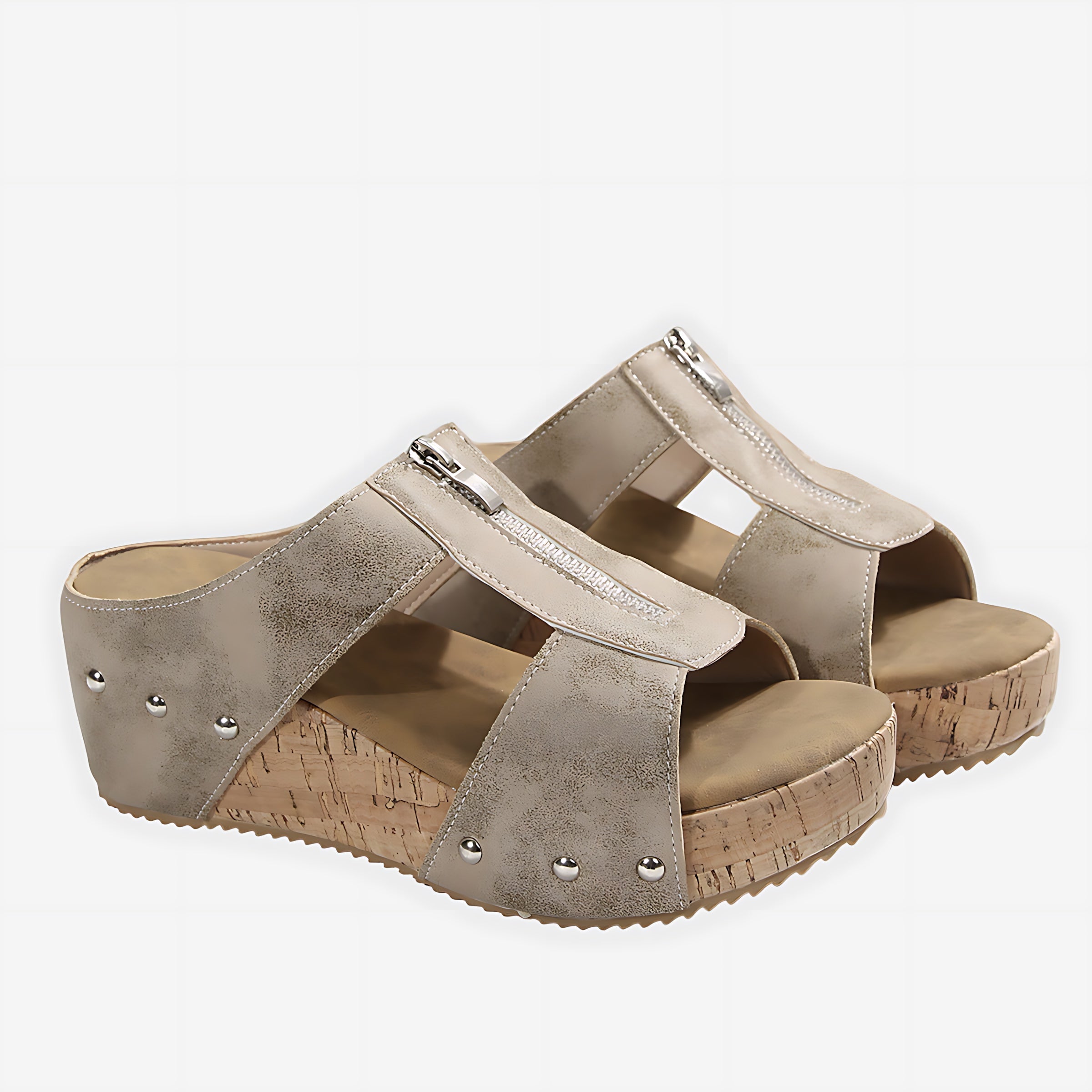 Annie – Cutout Strappy Flat Sandals