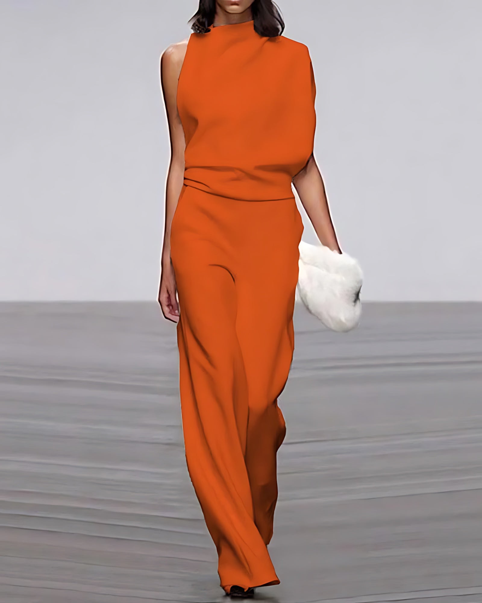 Ariana – Mock Neck Wide Leg Formal Jumpsuit