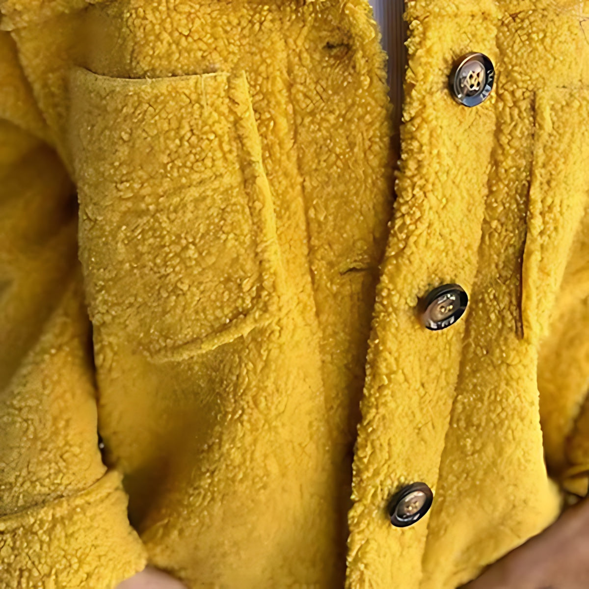 Ariana – Sherpa Fleece Button Up Shirt Jacket