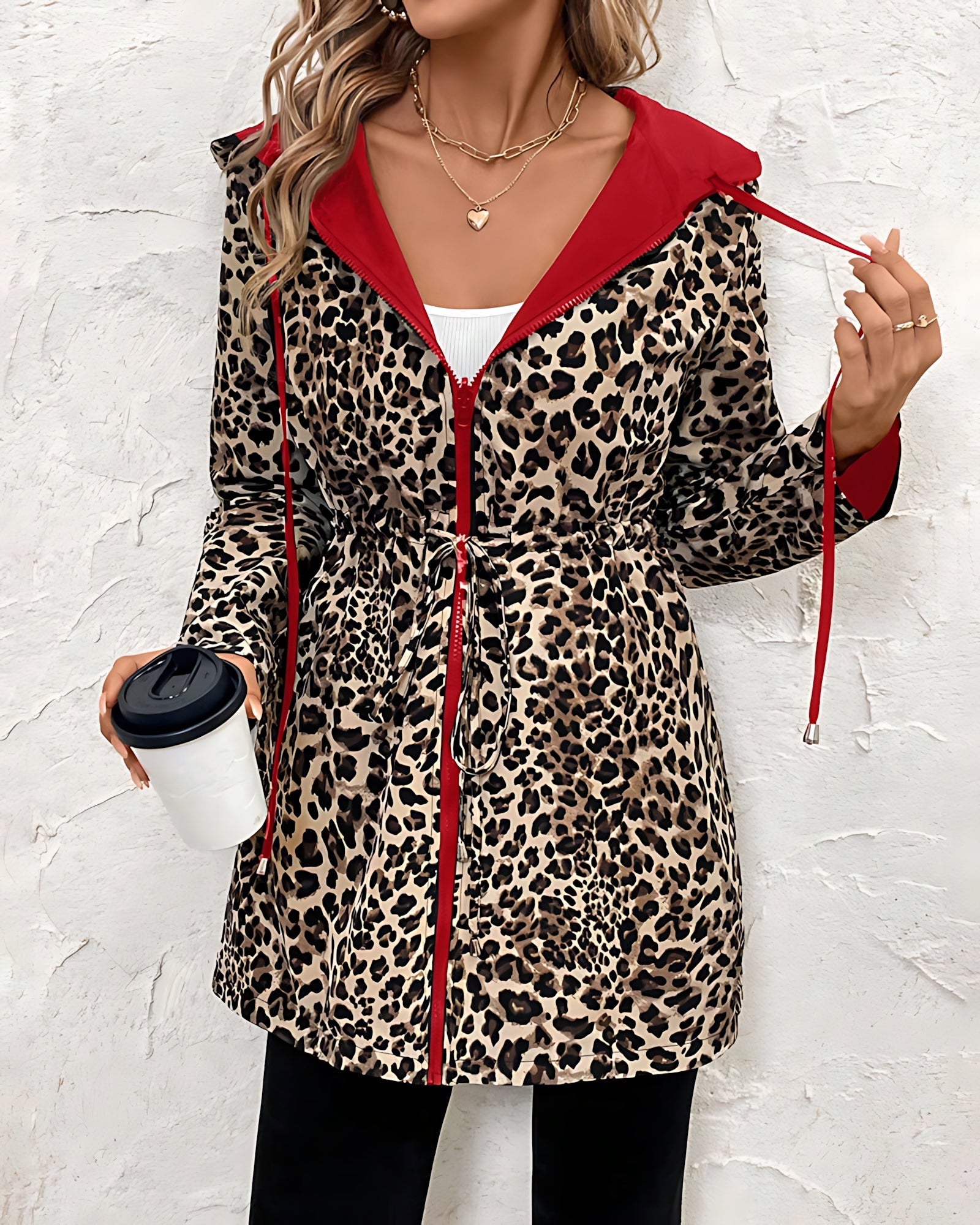 Arya – Reversible Leopard Print Coat