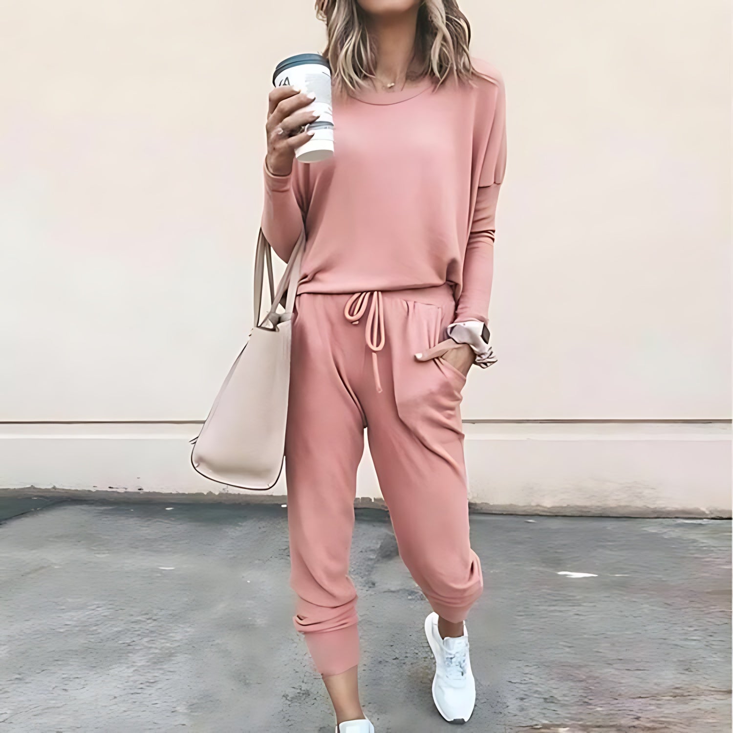 Audrey – Long Sleeve Top And Joggers Lounge Set
