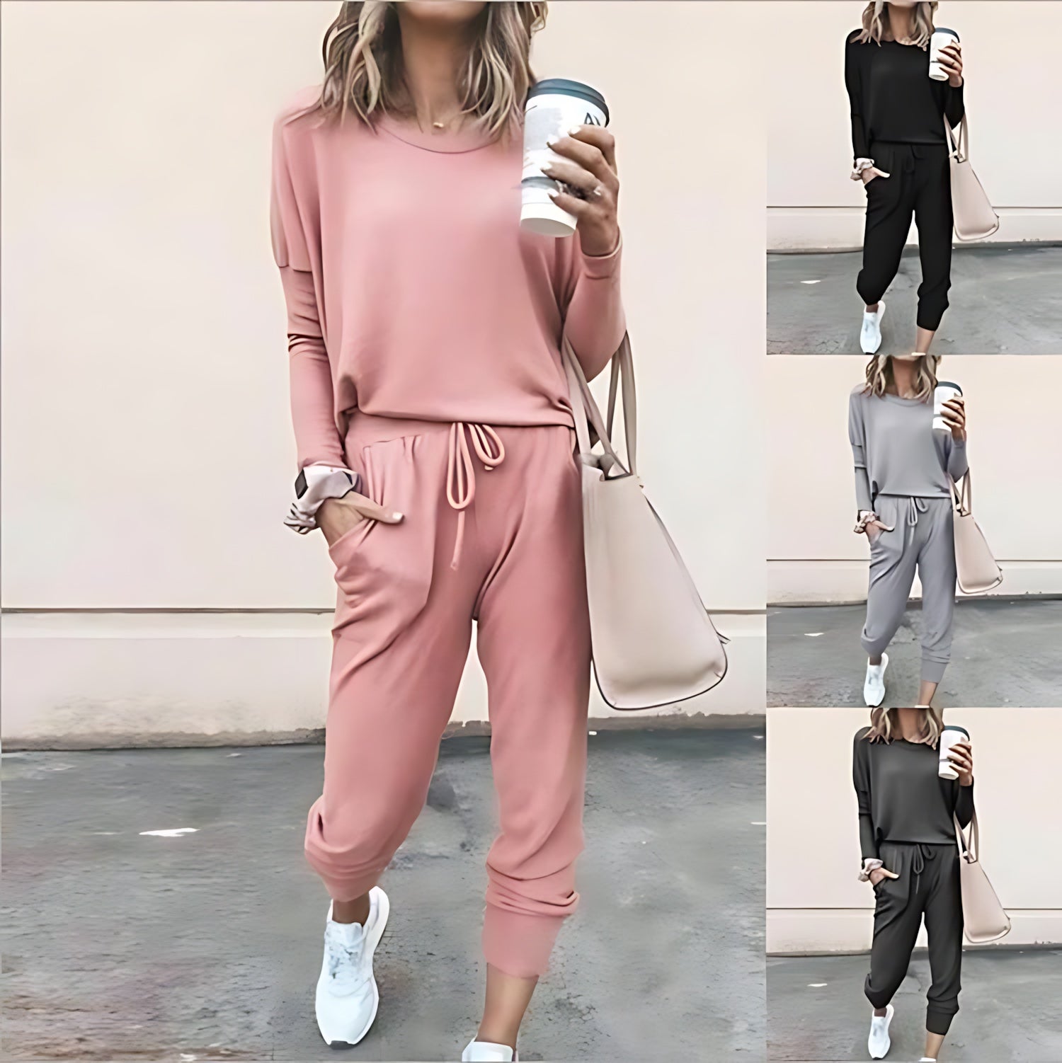 Audrey – Long Sleeve Top And Joggers Lounge Set
