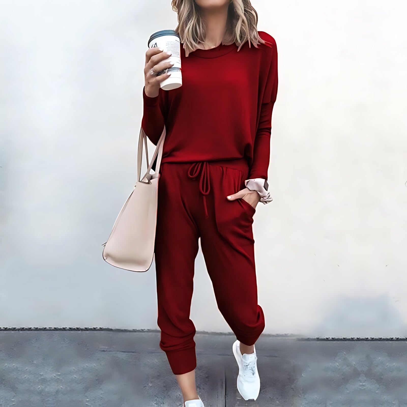 Audrey – Long Sleeve Top And Joggers Lounge Set
