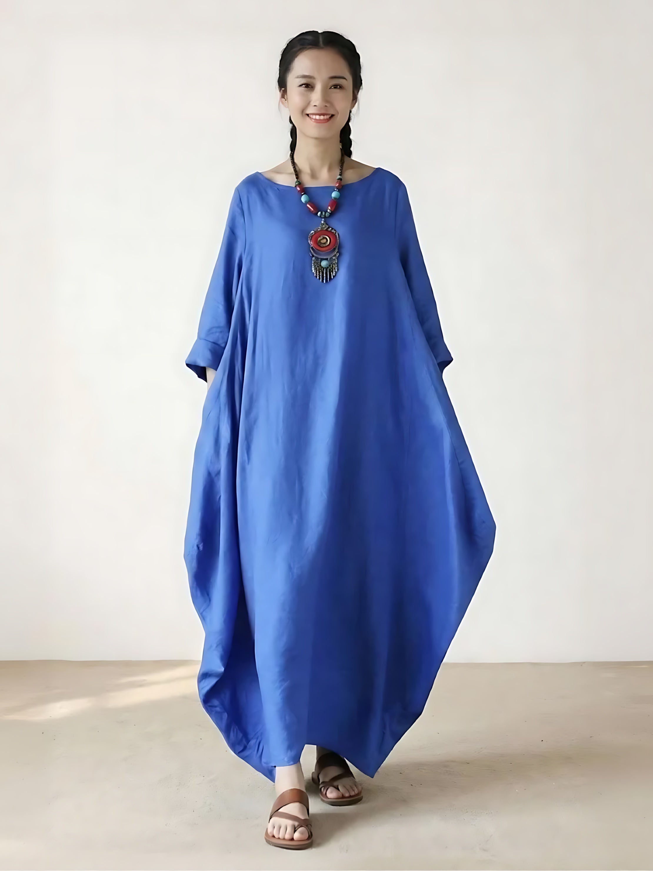 Aurora – Oversized Boho Kaftan Maxi Dress