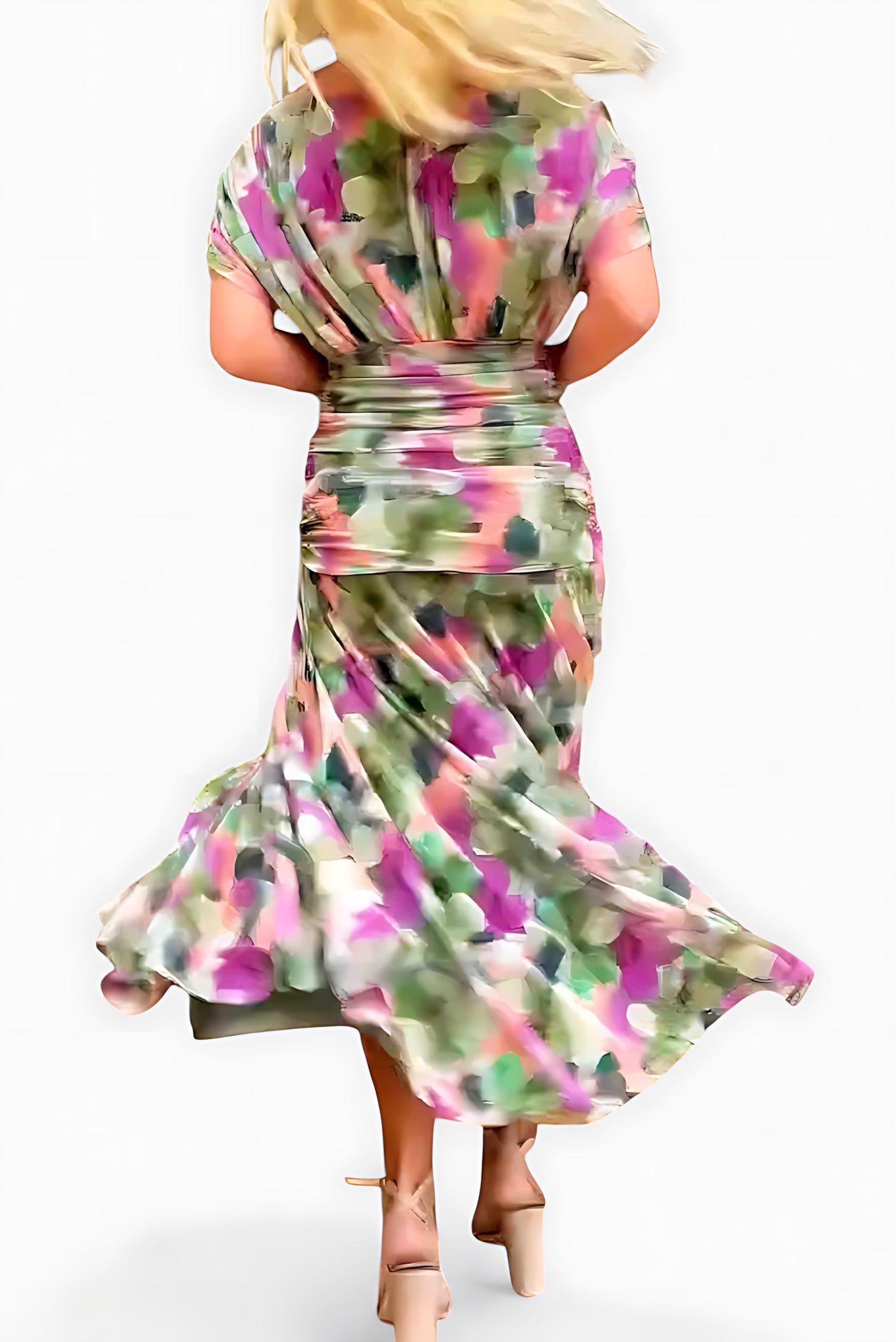 Ava – Mesh Off Shoulder Ruched Evening Maxi Dress