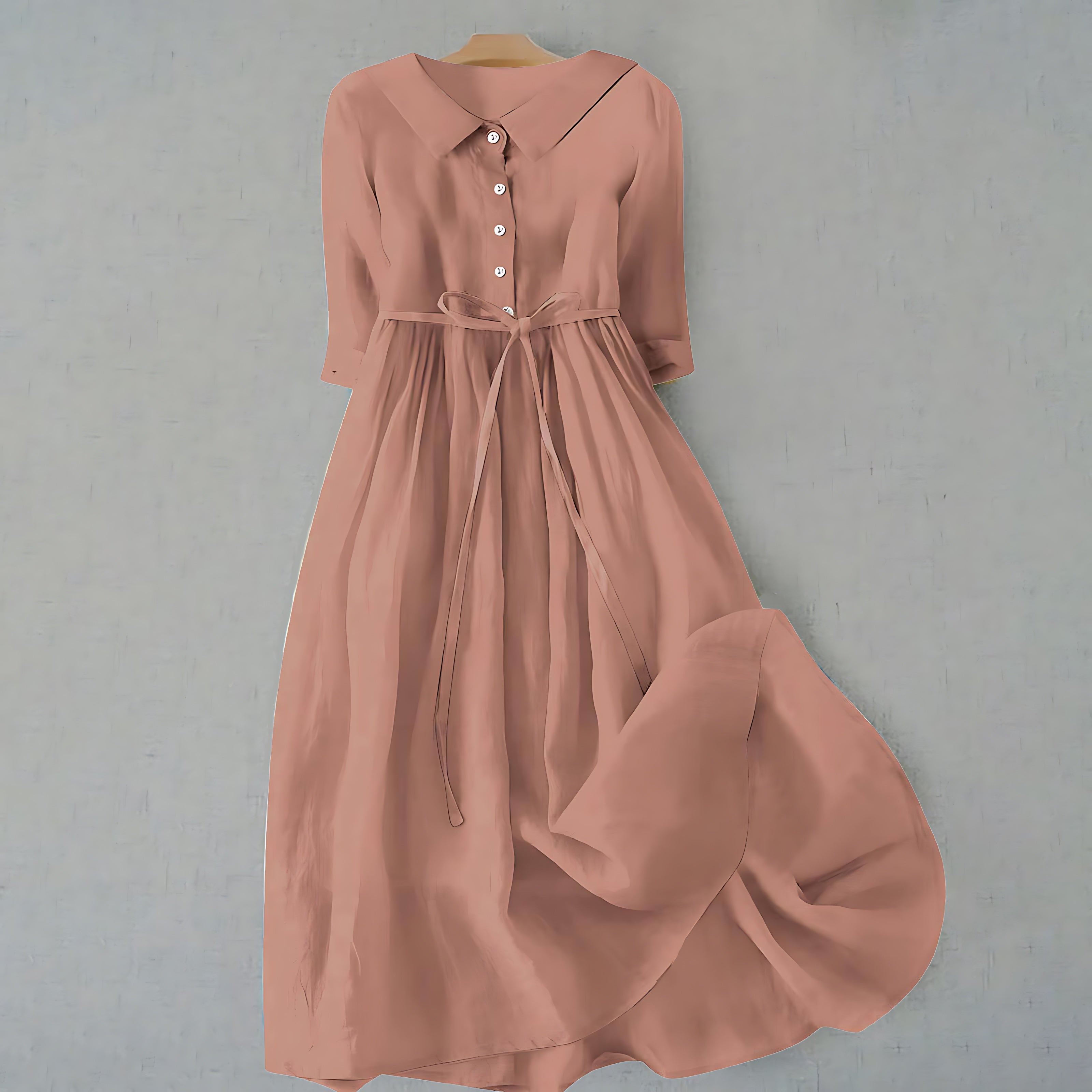 Ava – Ruffle V Neck Flowy Summer Midi Dress