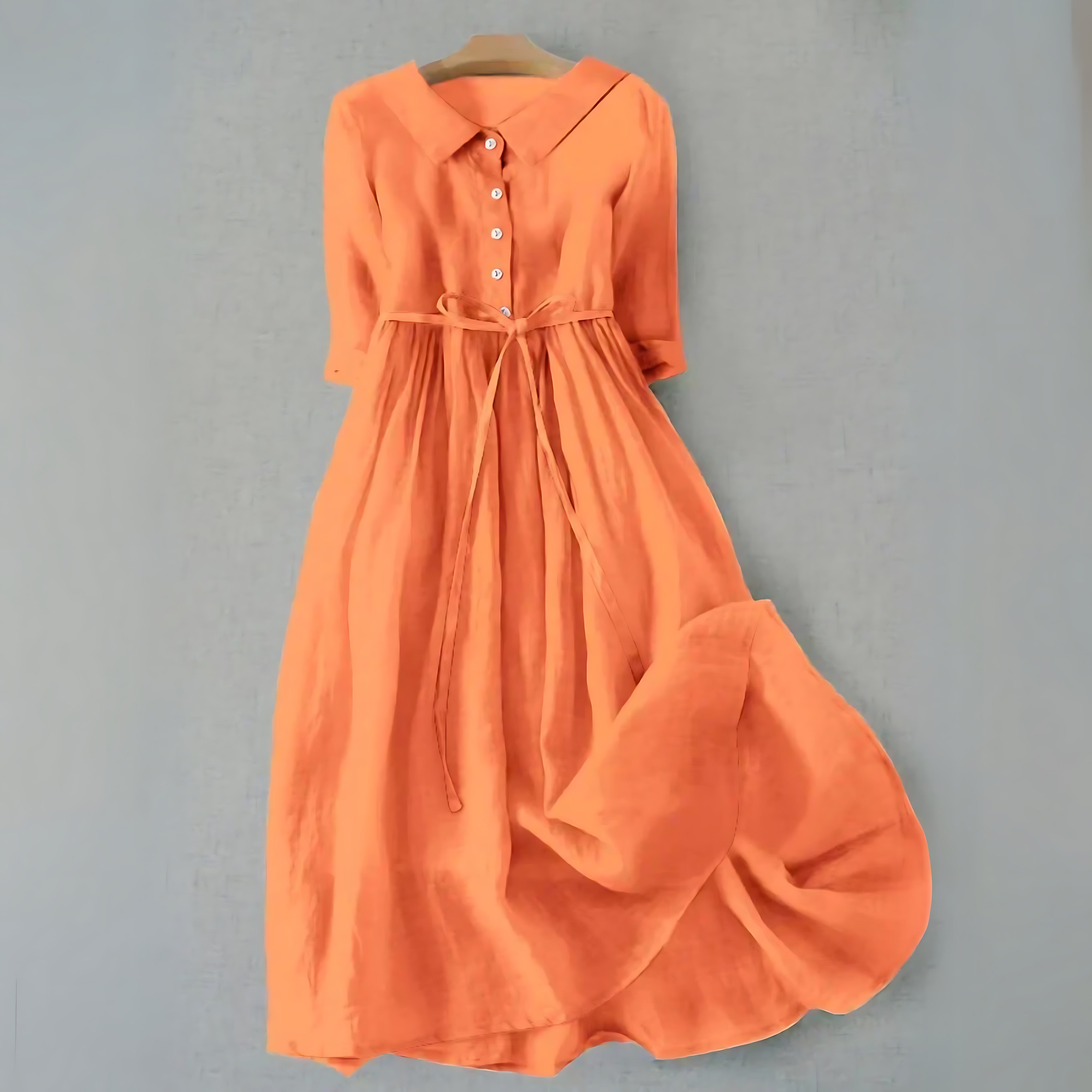 Ava – Ruffle V Neck Flowy Summer Midi Dress