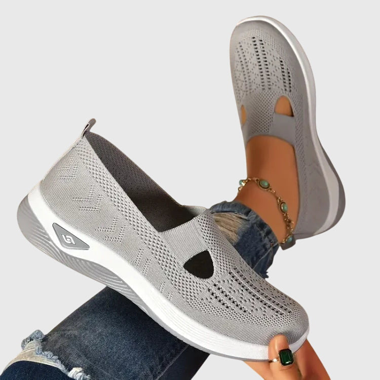 Autumn – Glitter Mesh Slip On Walking Sneakers