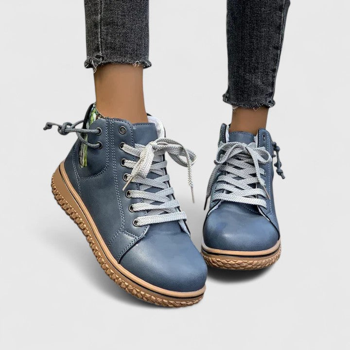 Thea – Leather Lace Up Ankle Boots
