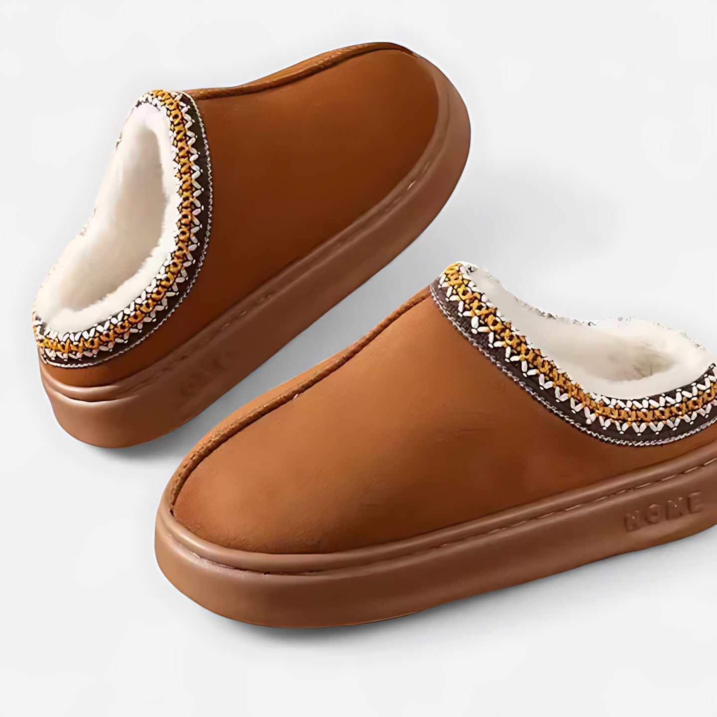 Bethany – Faux Fur Lined Suede Bootie Slippers