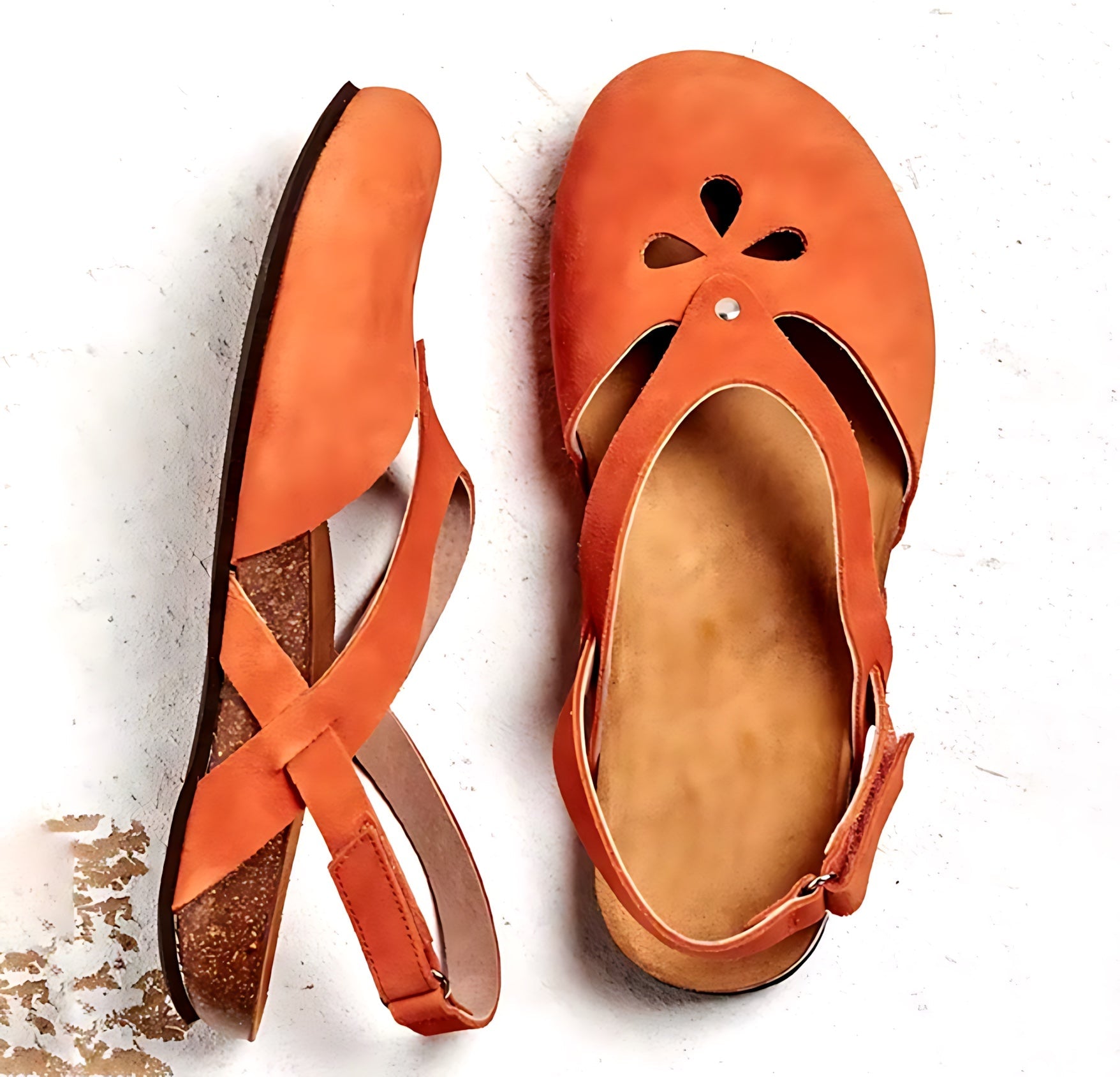 Brianna – Cutout Criss Cross Slingback Sandals