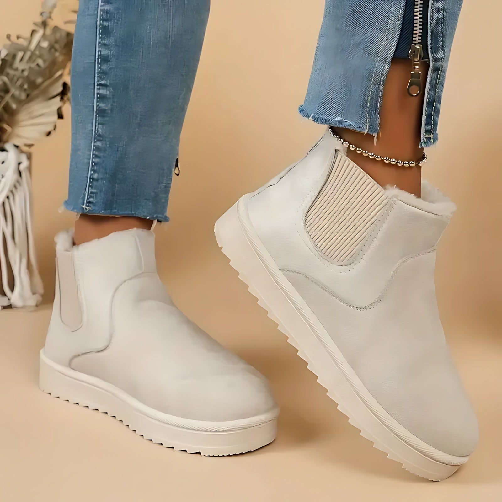 Brielle – Suede Platform Chelsea Boots