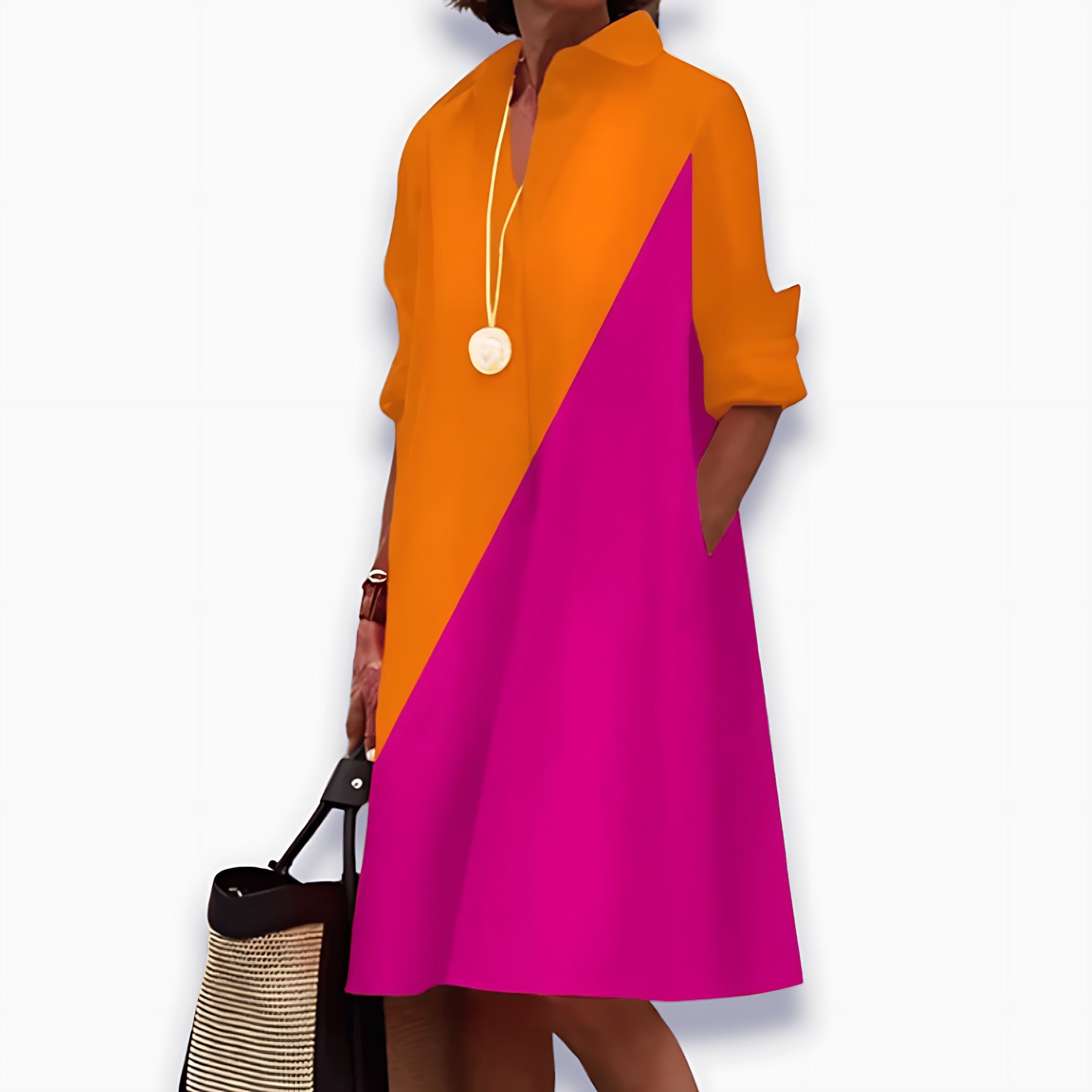 Catalina – Collared A Line Midi Shirt Dress