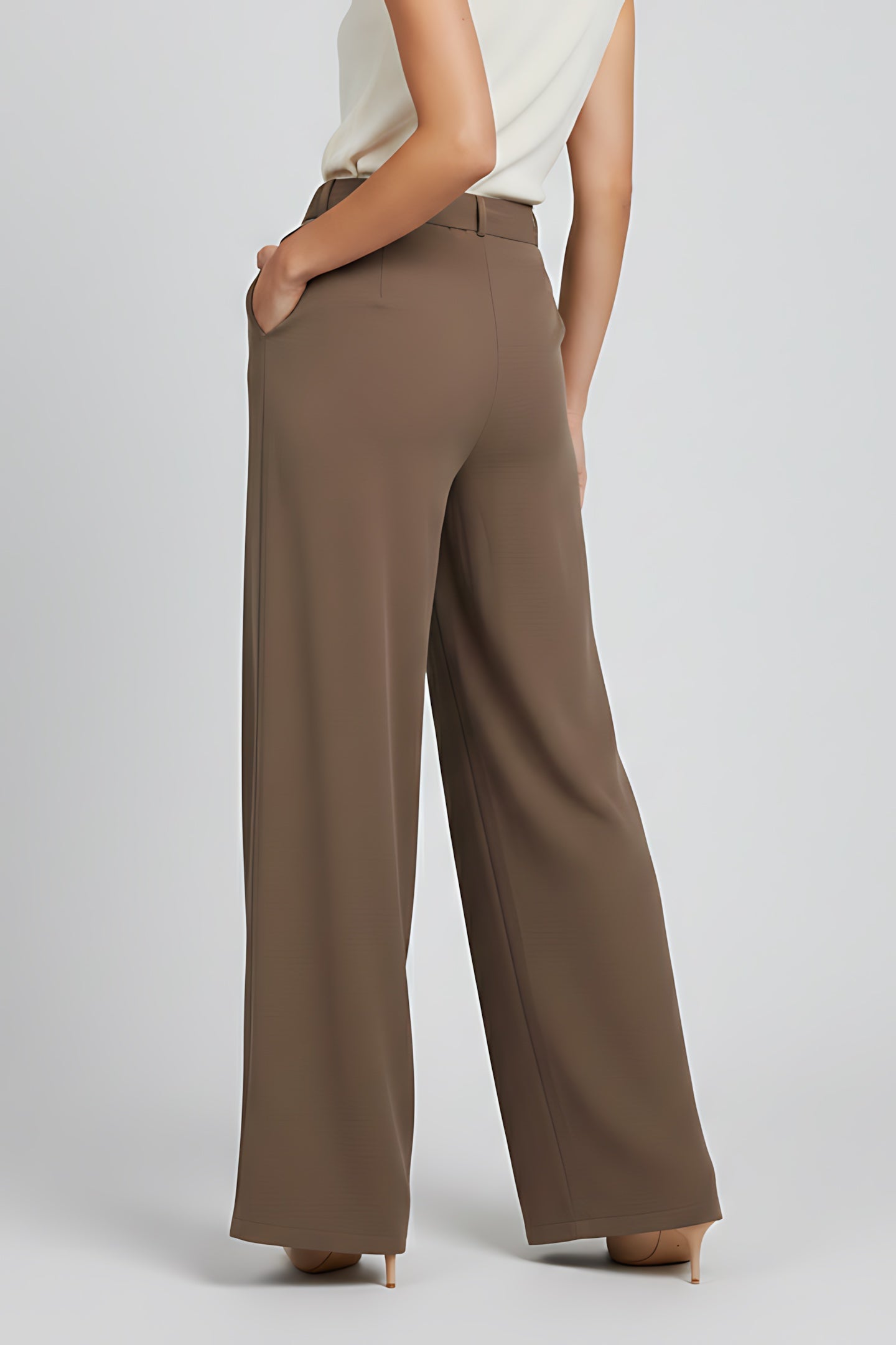 Catherine – High Waist Wide Leg Palazzo Pants
