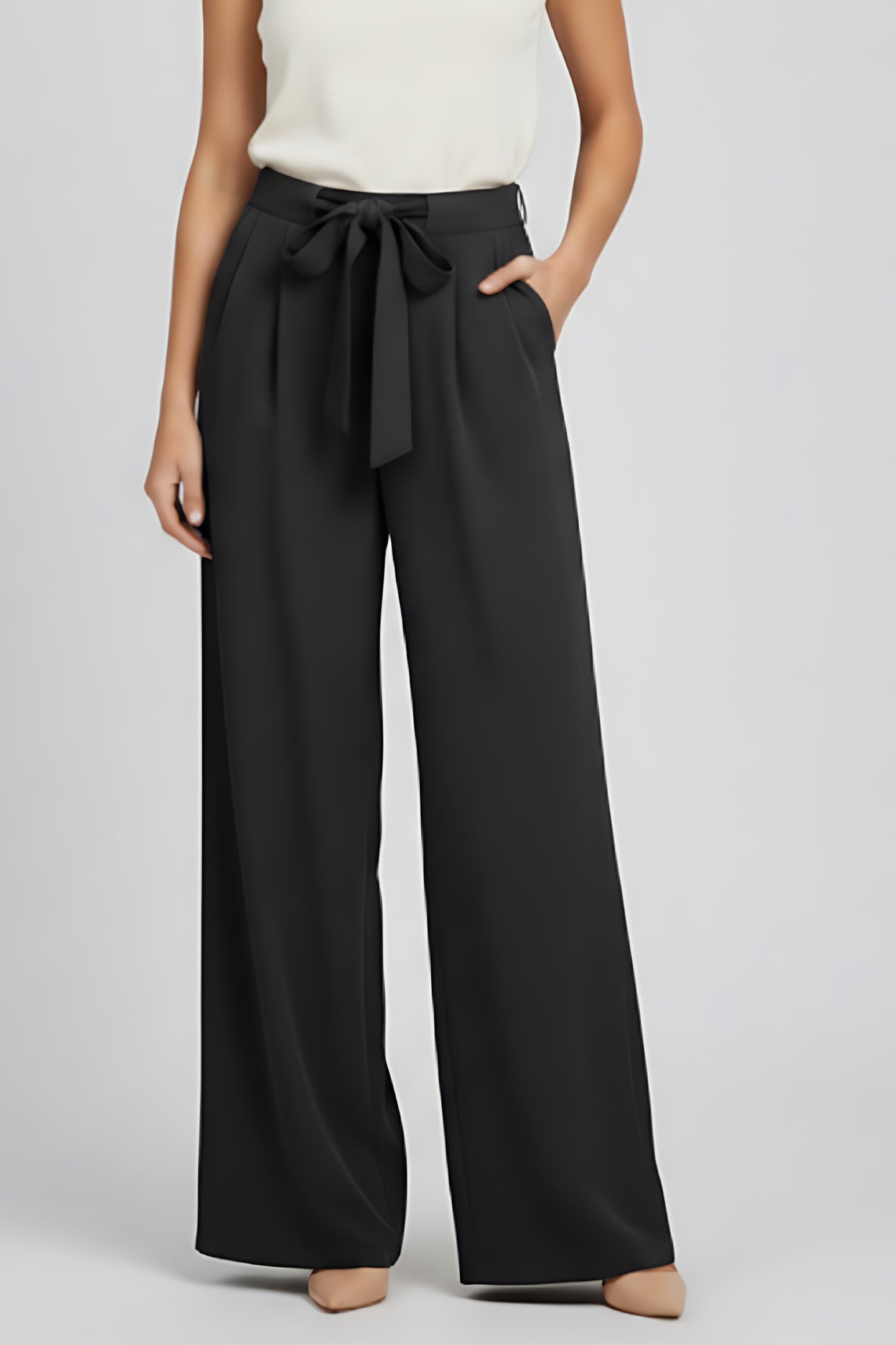Catherine – High Waist Wide Leg Palazzo Pants