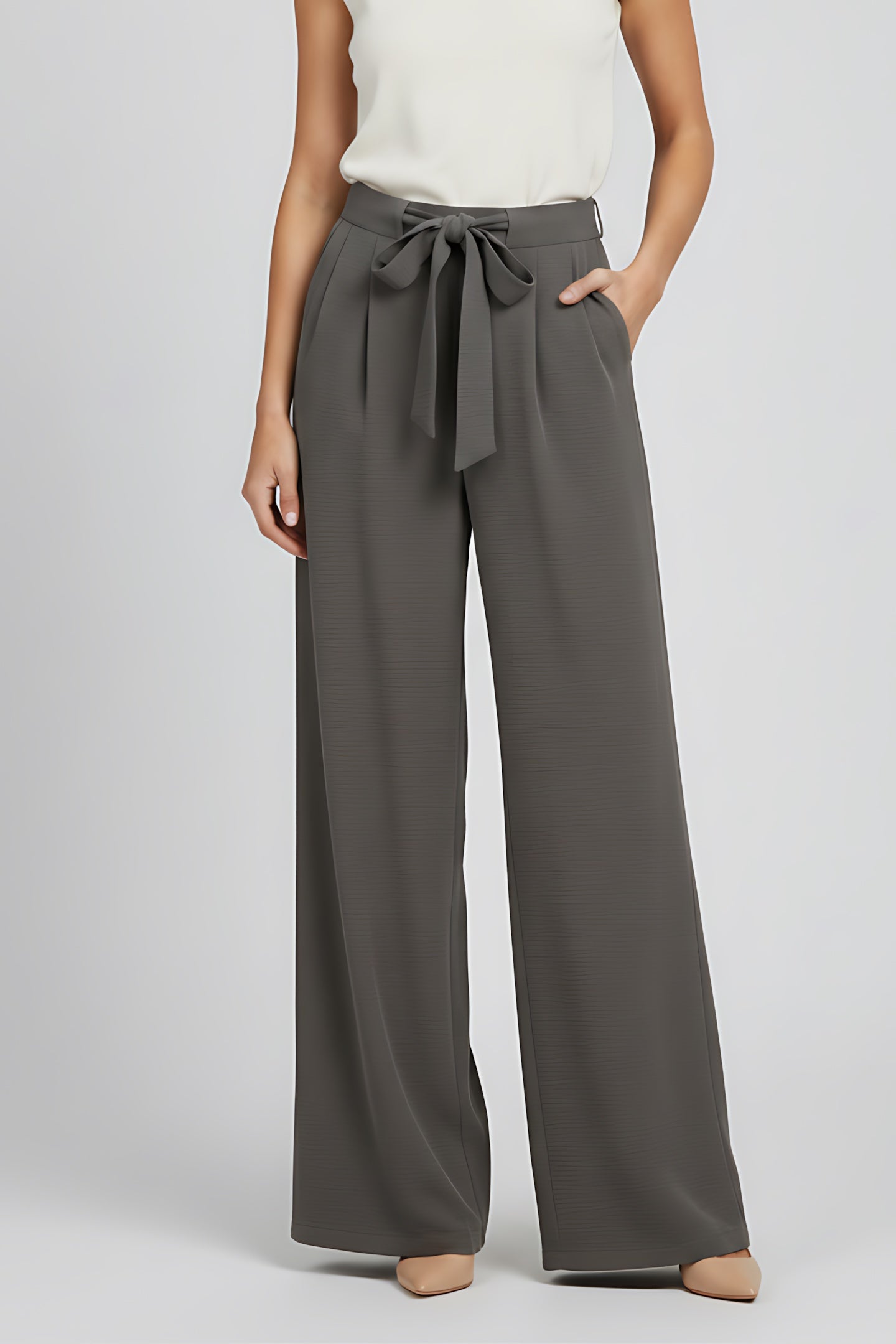 Catherine – High Waist Wide Leg Palazzo Pants