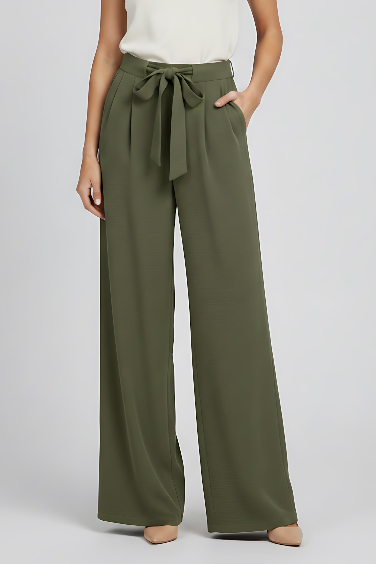 Catherine – High Waist Wide Leg Palazzo Pants