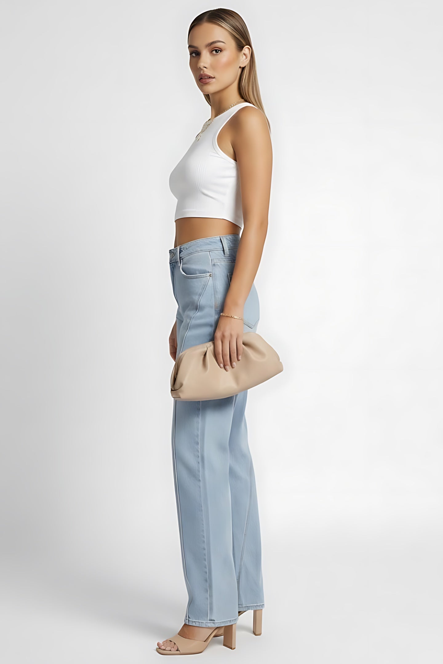 Cecilia – High Waist Straight Leg Jeans