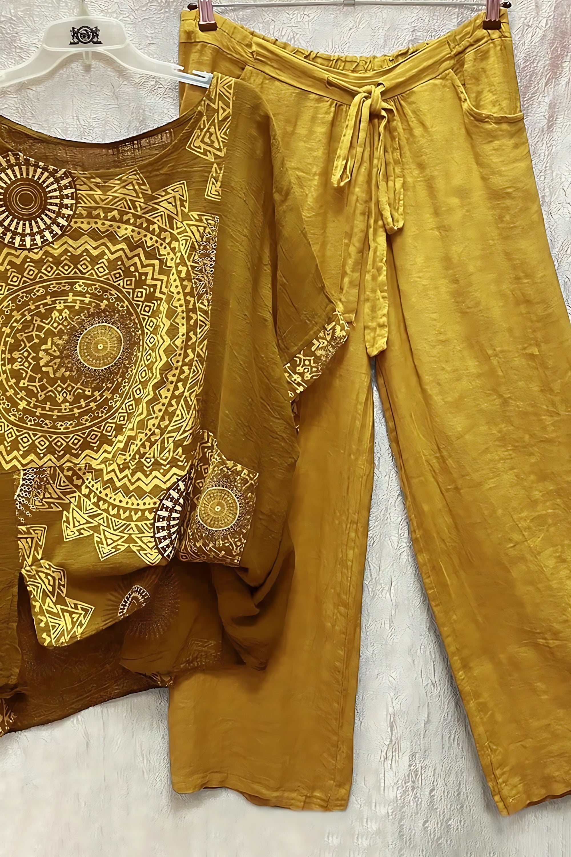 Claire – Paisley Print Top and Wide Leg Pants Co-ord