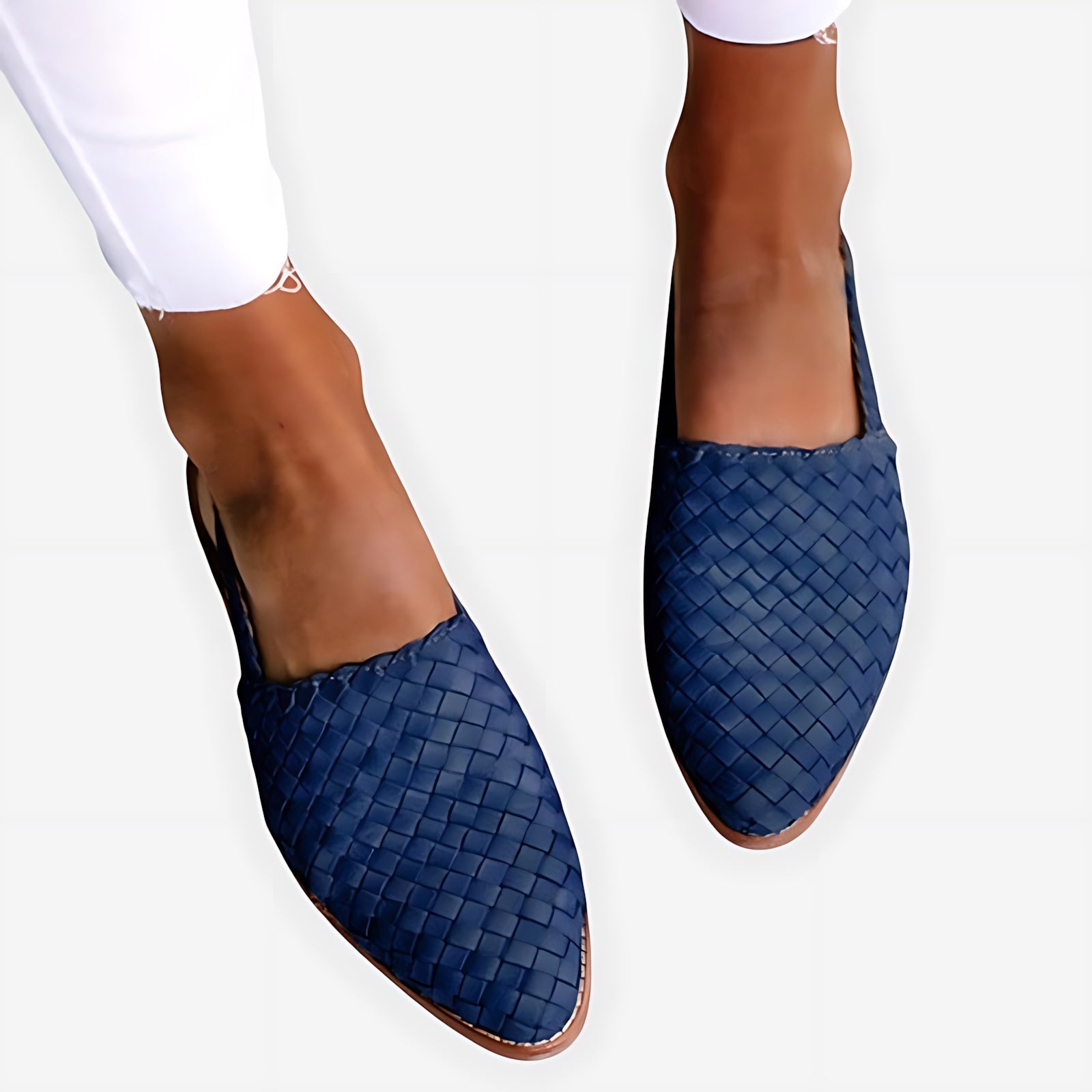 Daniela – Woven Pointed Toe Flats