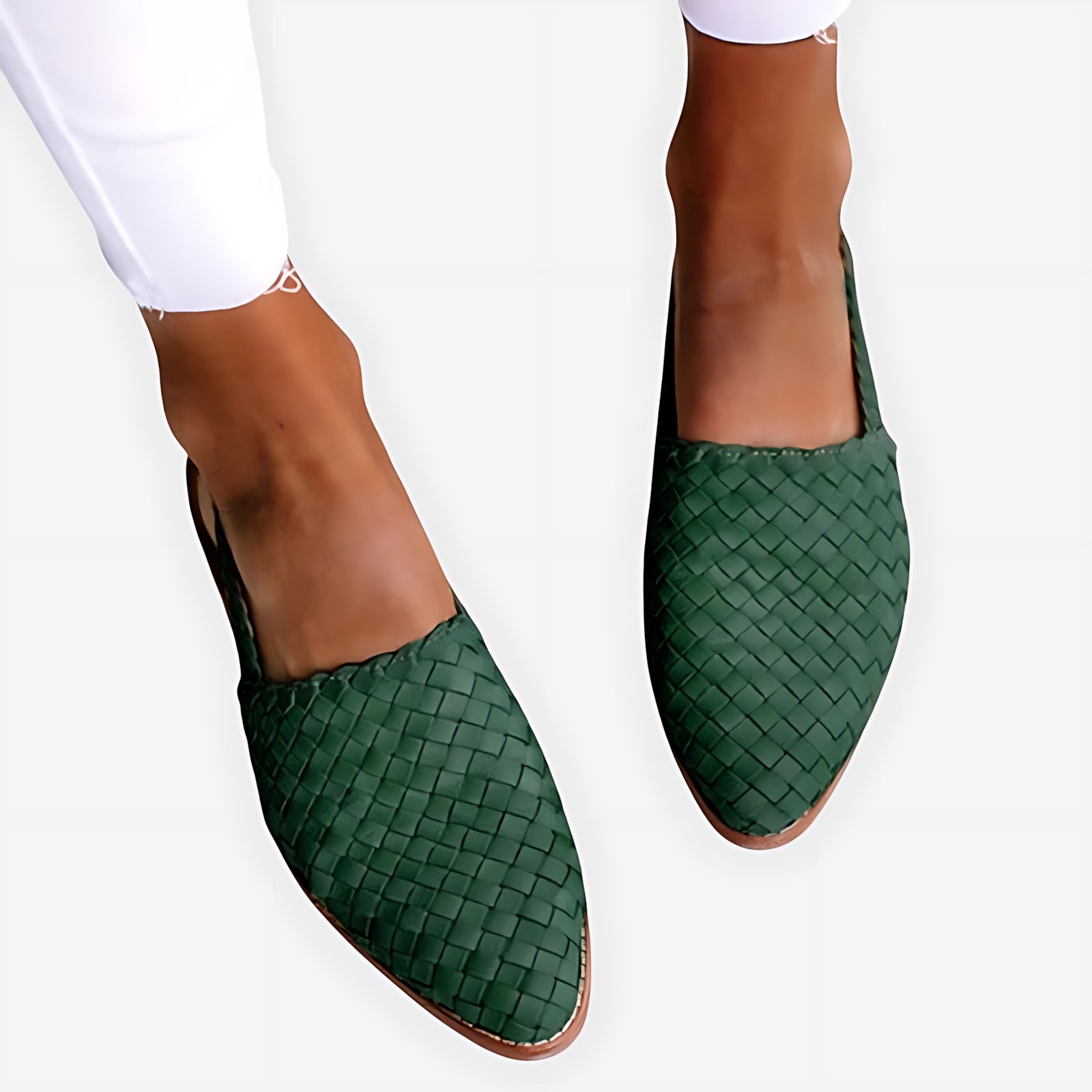 Daniela – Woven Pointed Toe Flats