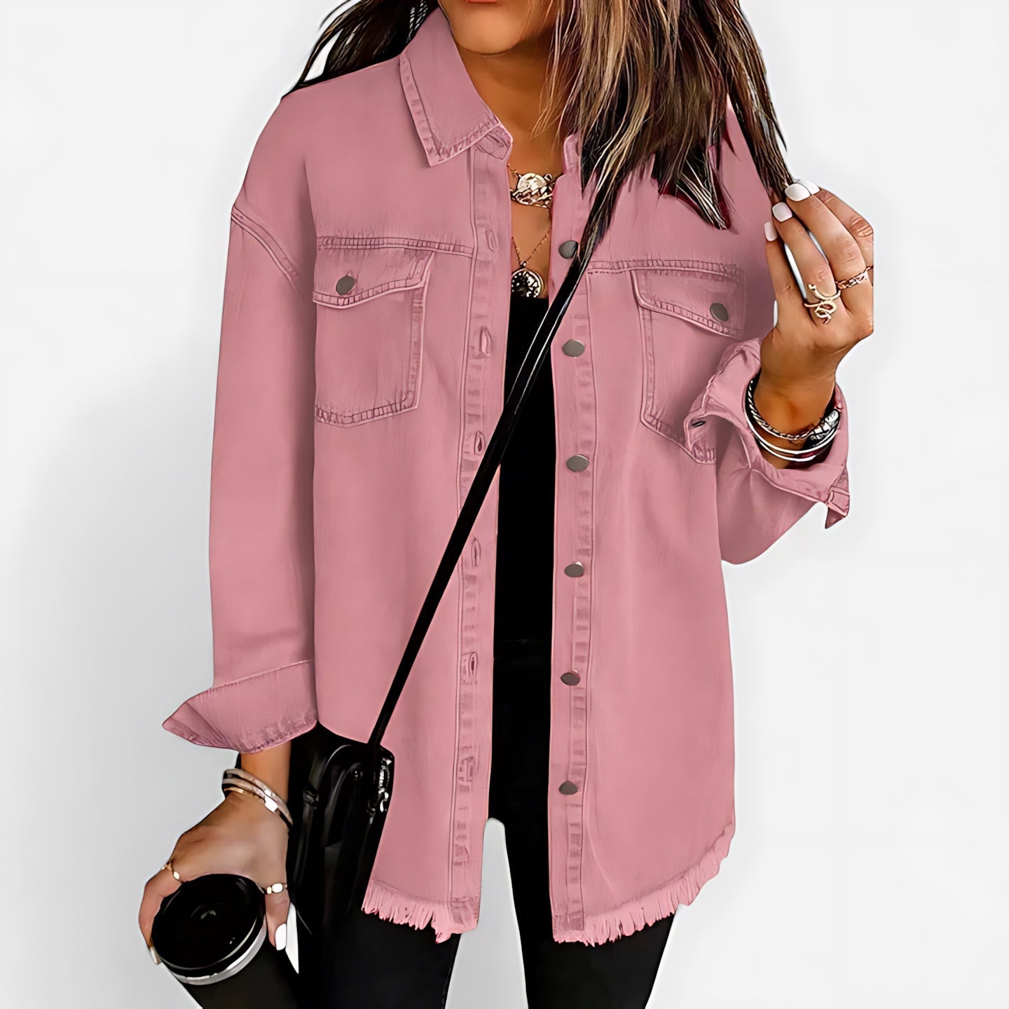 Delilah – Oversized Button Up Shirt Jacket