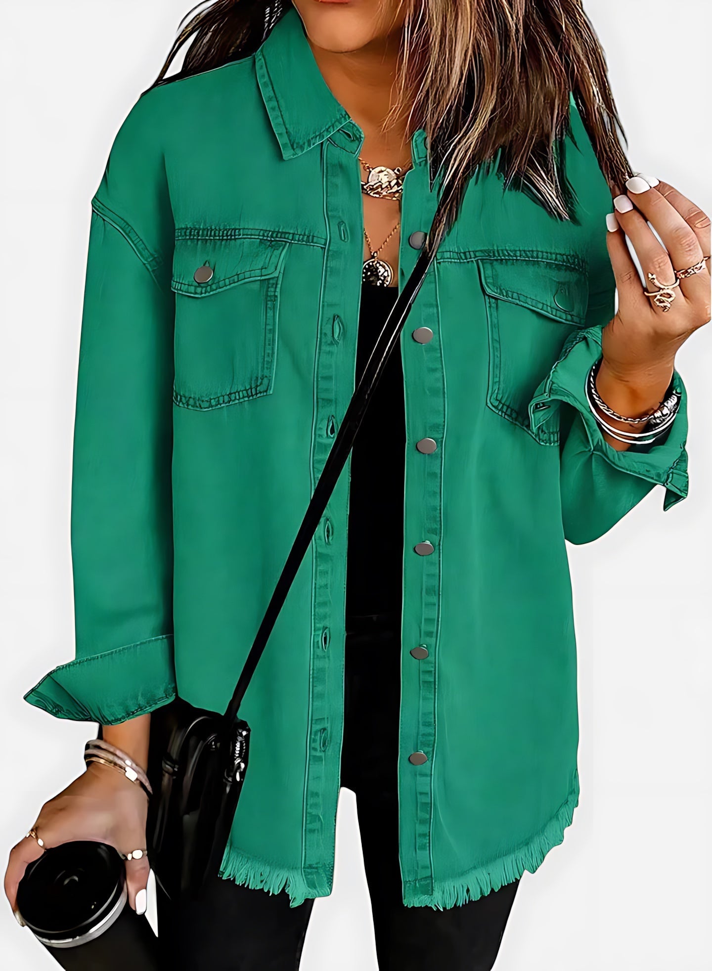 Delilah – Oversized Button Up Shirt Jacket