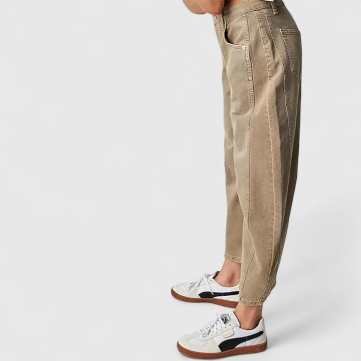 June – Denim Barrel Leg Jeans