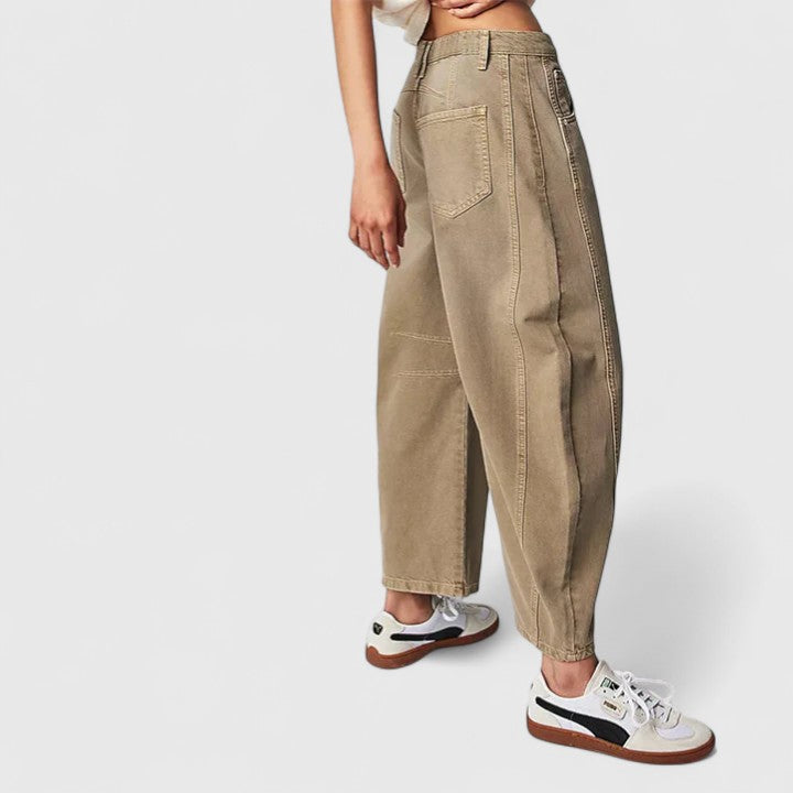 Daria – Denim Barrel Leg Jeans