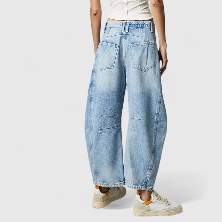Daria – Denim Barrel Leg Jeans