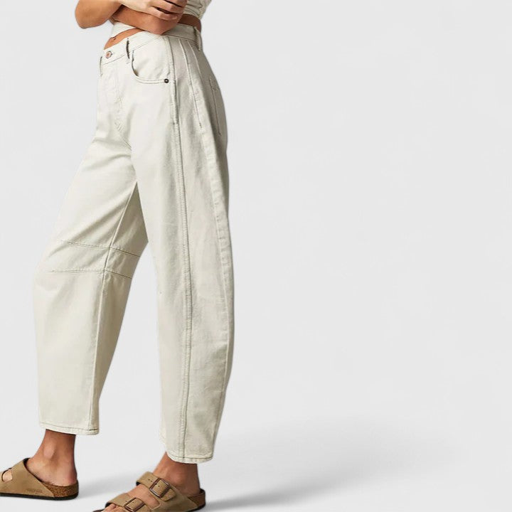 June – Denim Barrel Leg Jeans