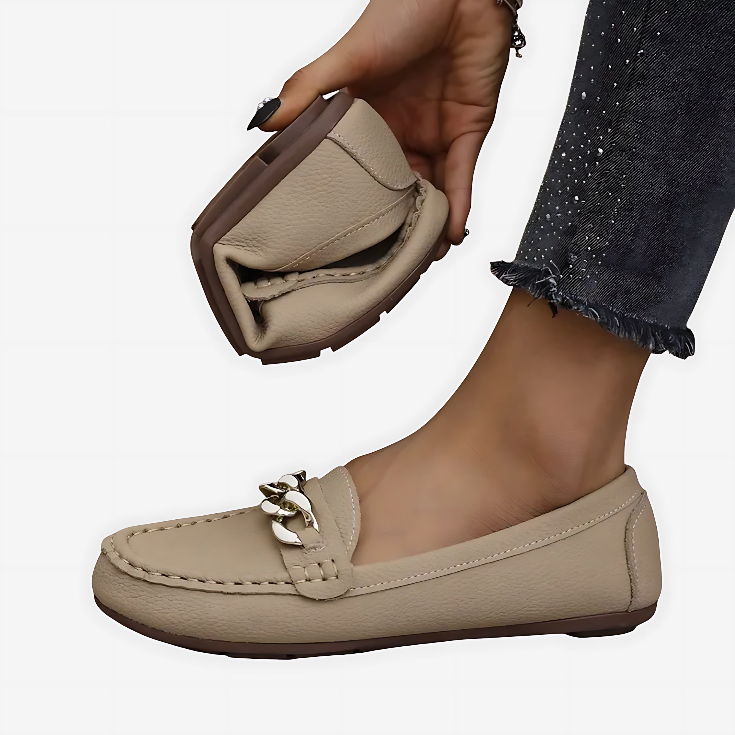 Diana – Chunky Chain Platform Loafers