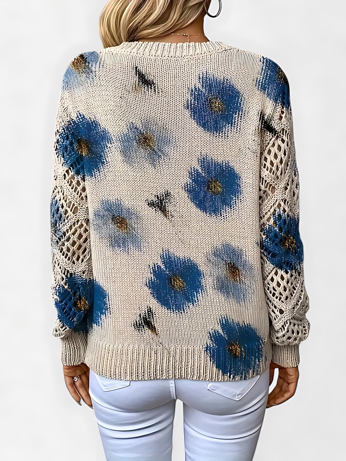 Diana – Floral Print V Neck Blouse