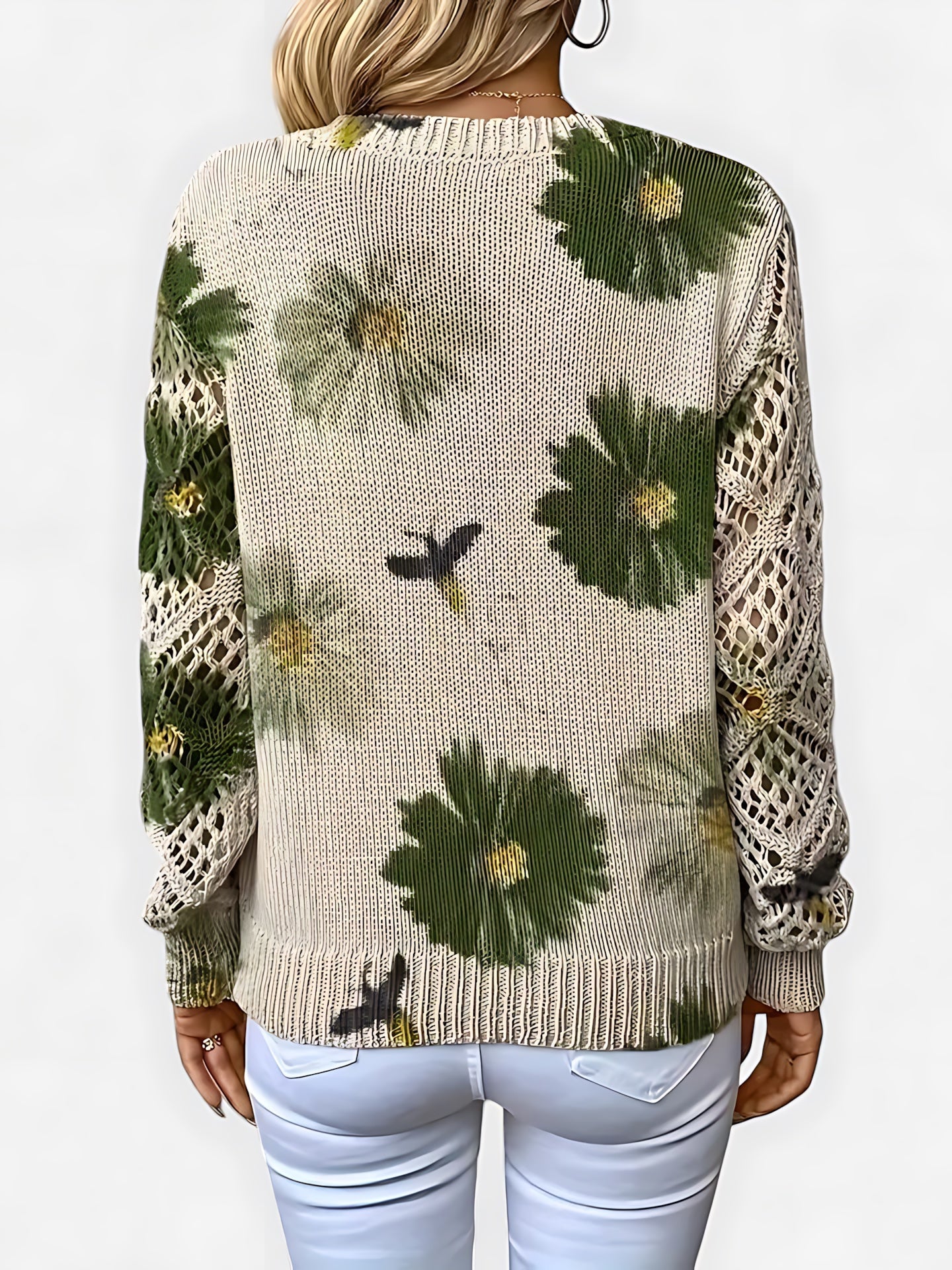 Diana – Floral Print V Neck Blouse
