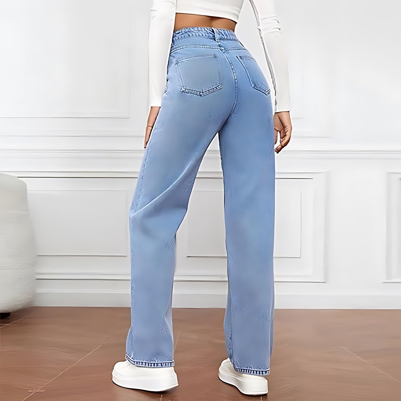Diana – High Waist Straight Leg Jeans