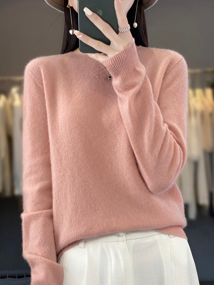 Journee – Mock Neck Drop Shoulder Knit Sweater