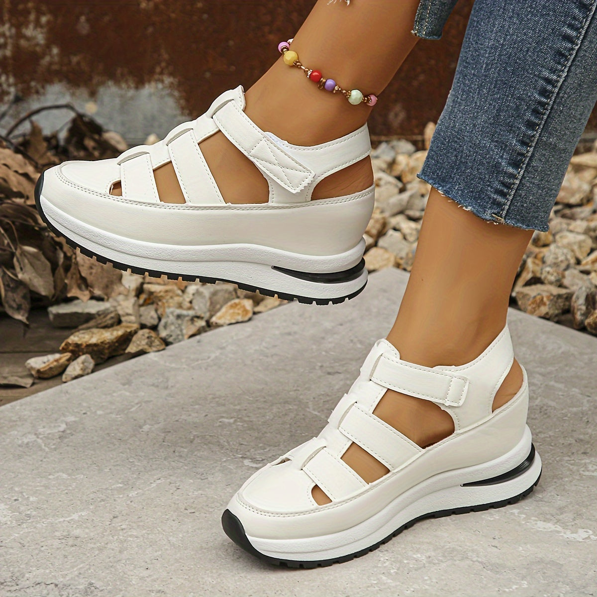 Talia – Cutout Slingback Platform Sandals