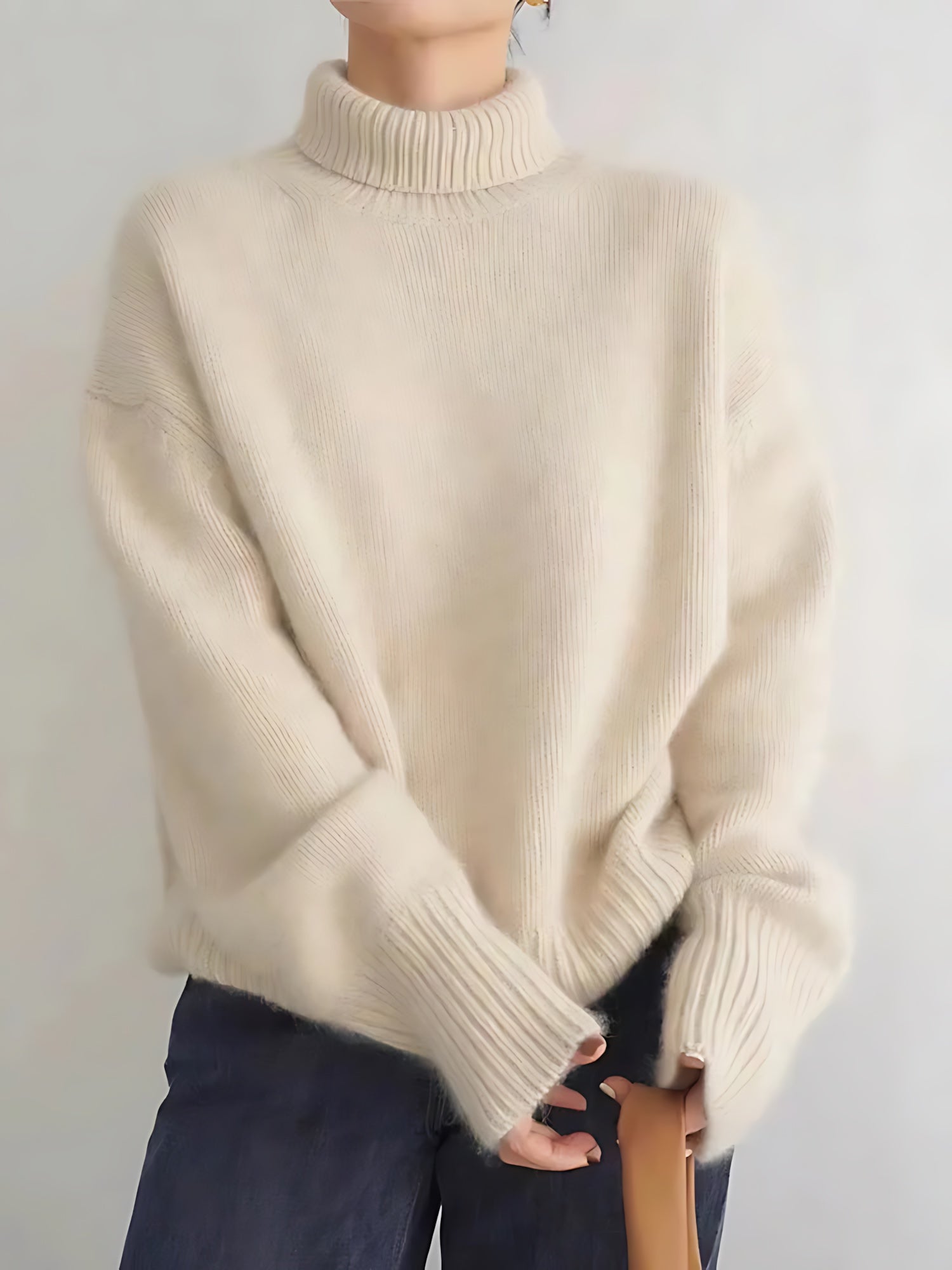 Eden – Chunky Turtleneck Knit Sweater
