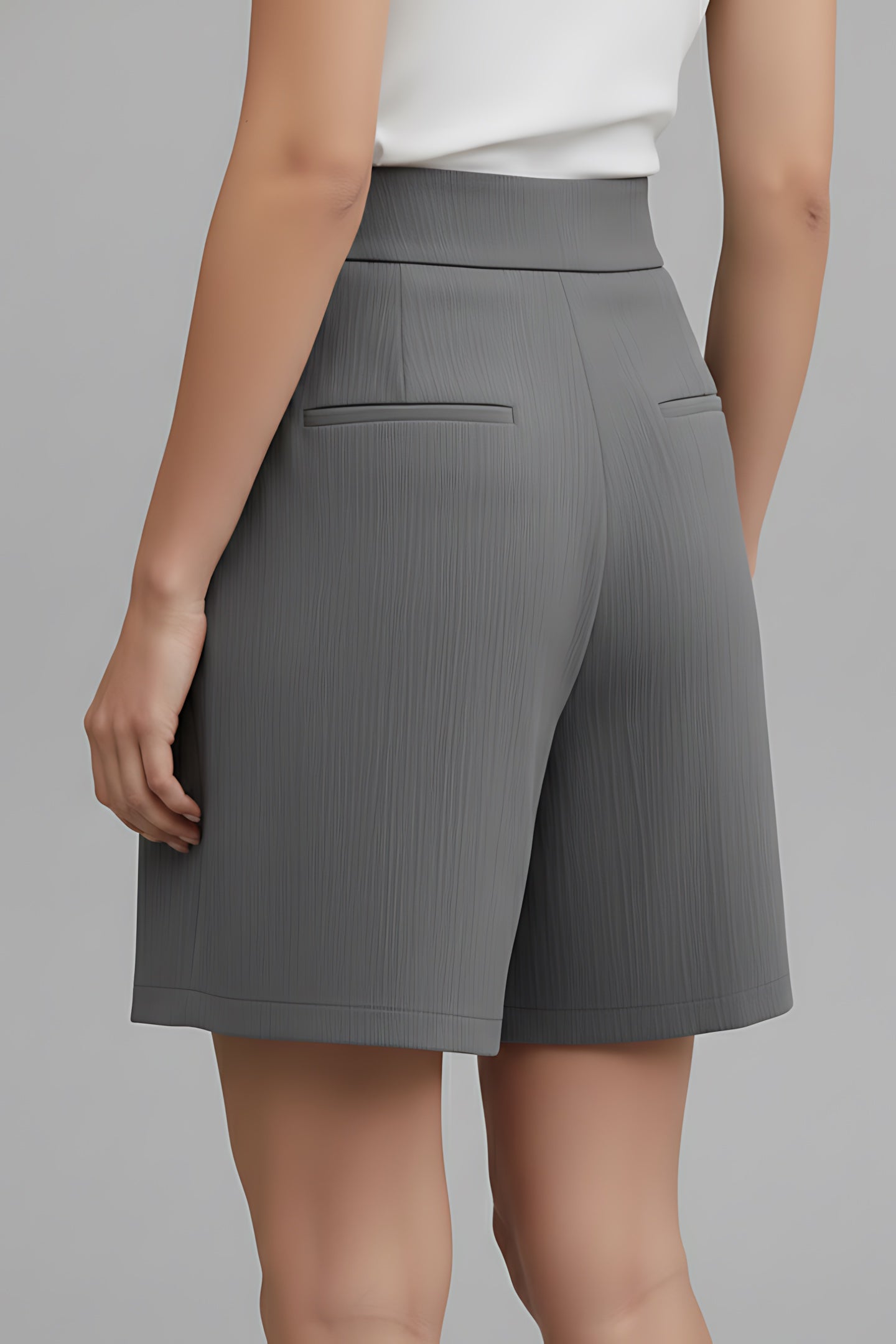 Eden – Pleated High Waist Wide Leg Shorts