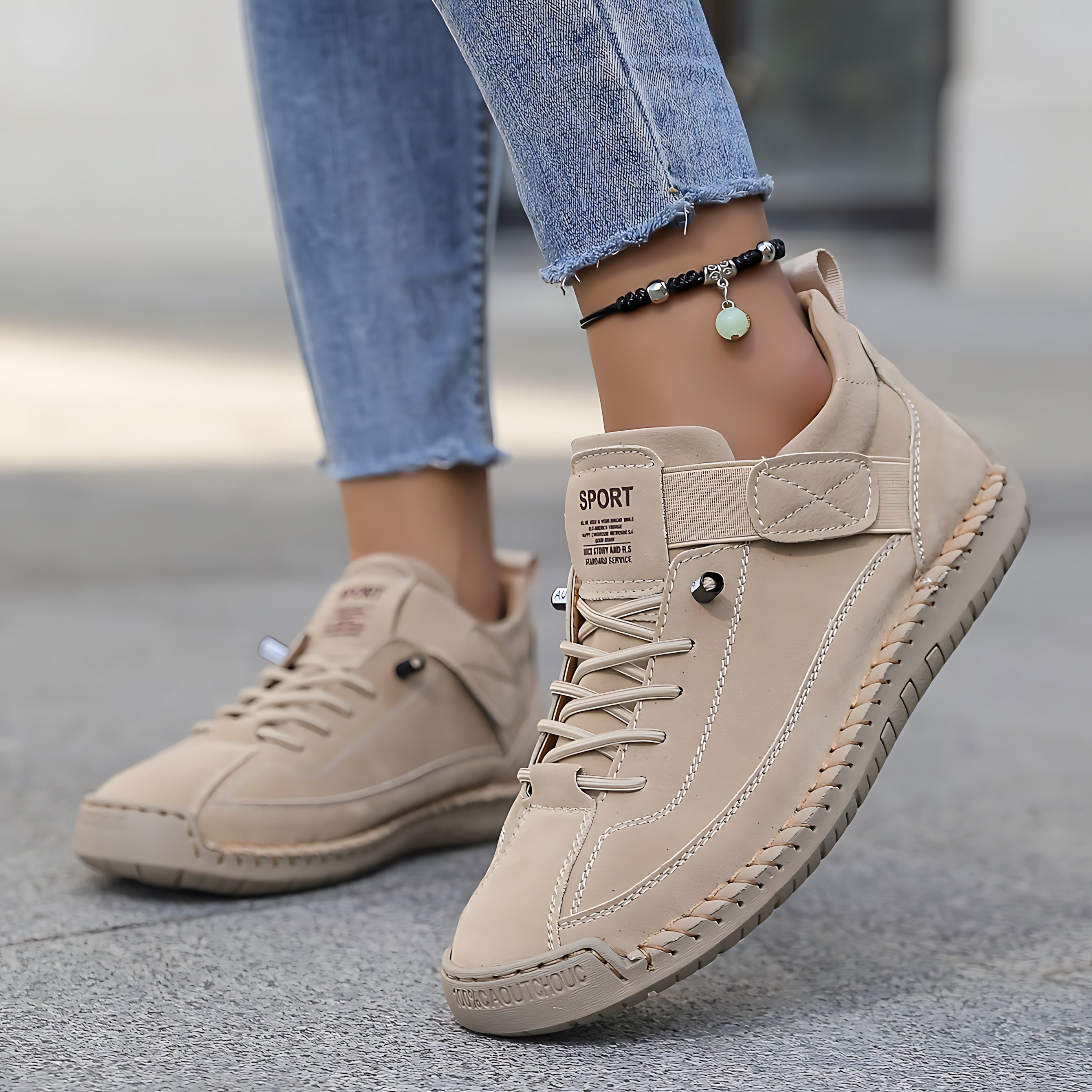 Eden – Suede Lace Up Walking Sneakers