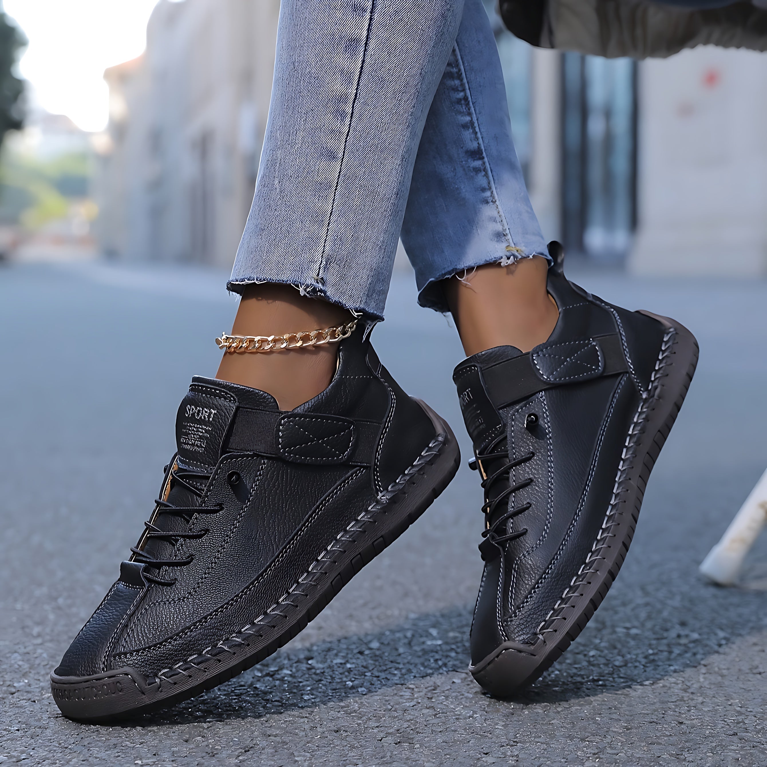 Eden – Suede Lace Up Walking Sneakers