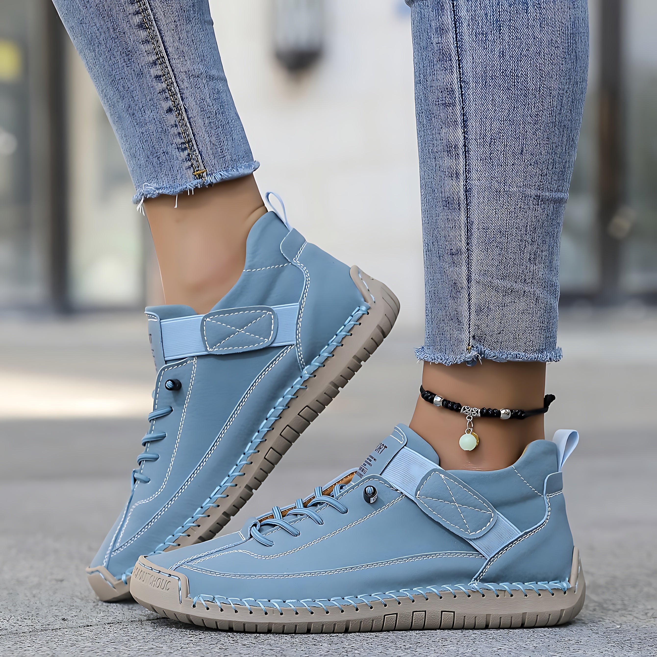 Eden – Suede Lace Up Walking Sneakers